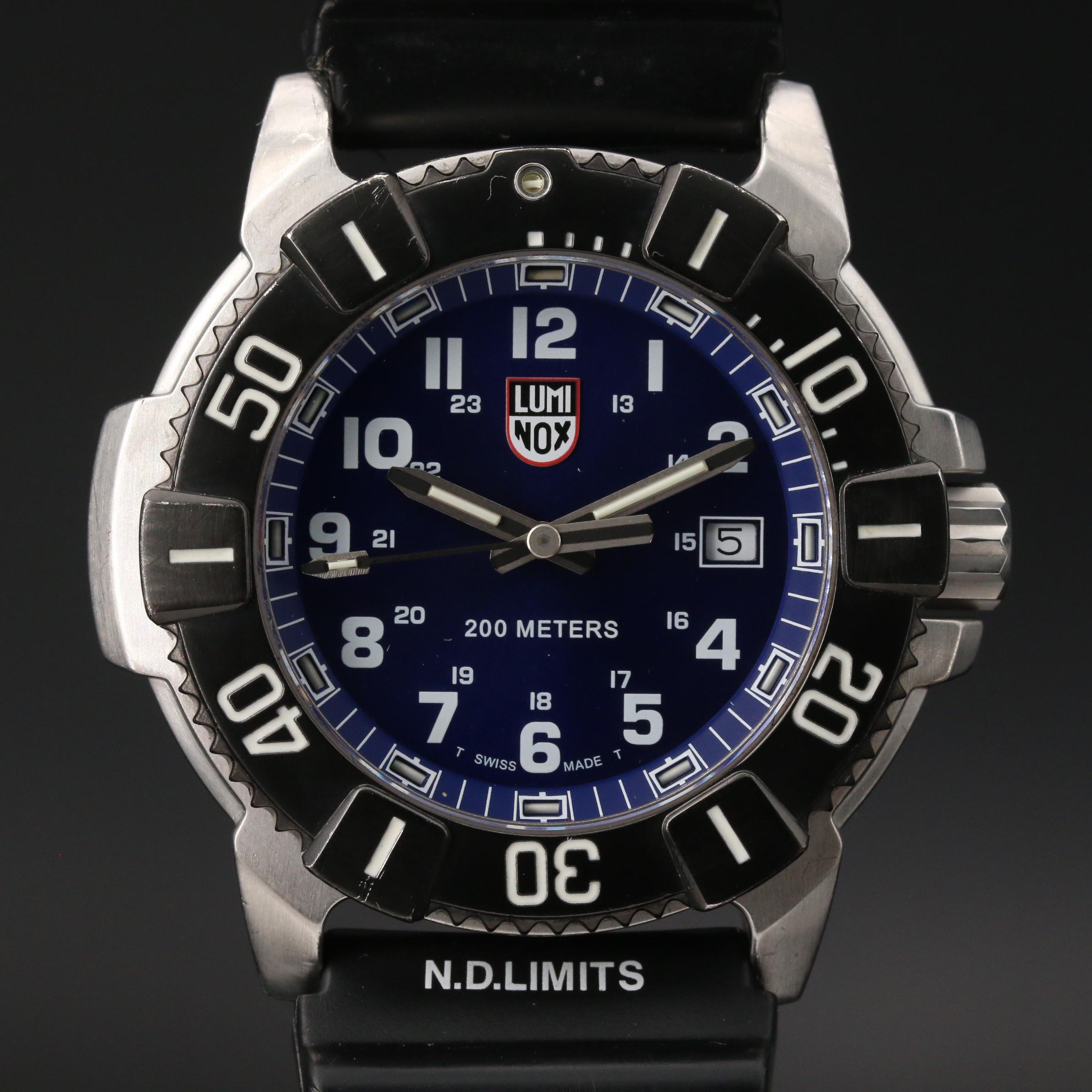 Luminox "Series 6100" Stainless Steel Quartz Watch