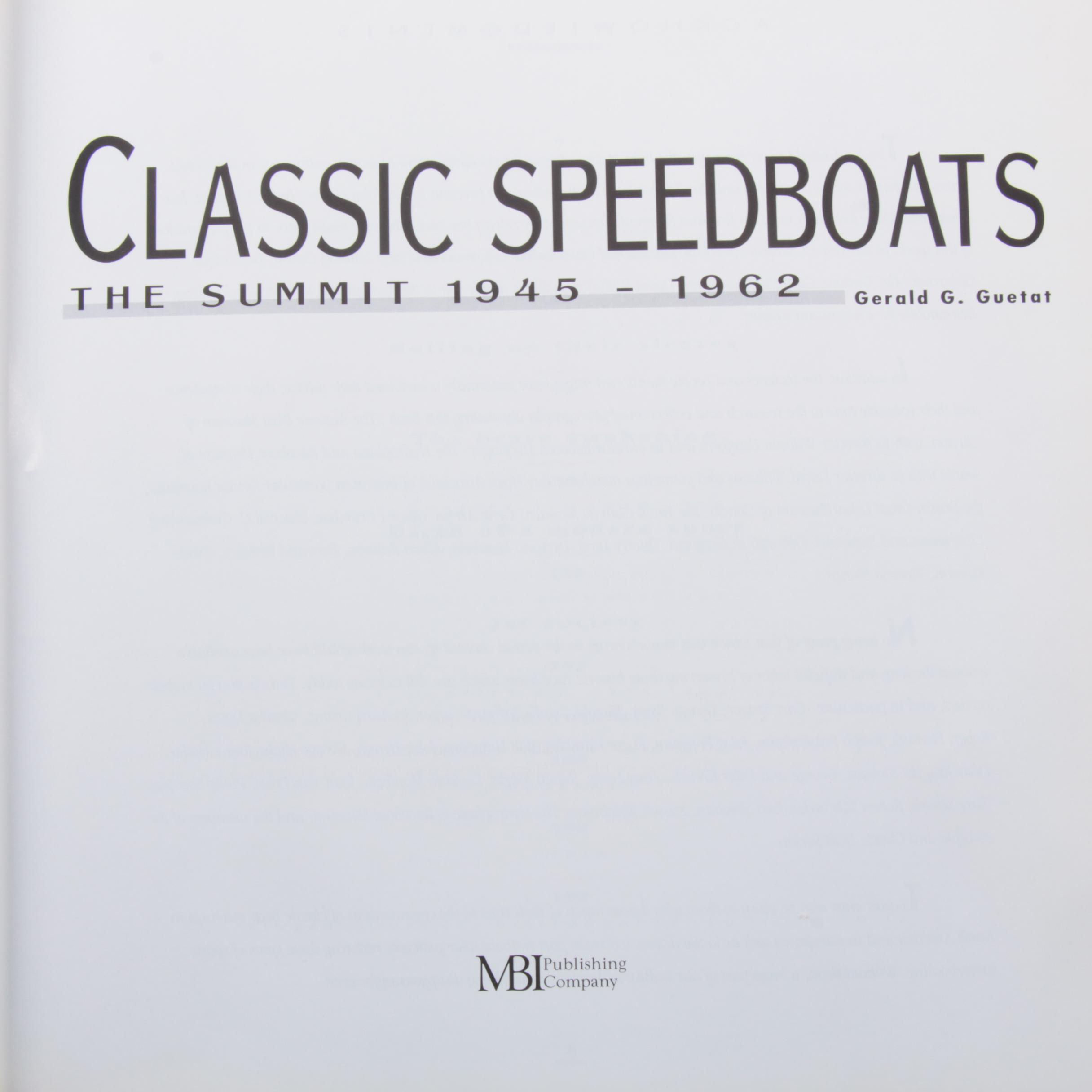 Speed Boat and Speed Boat Racing Book Collection