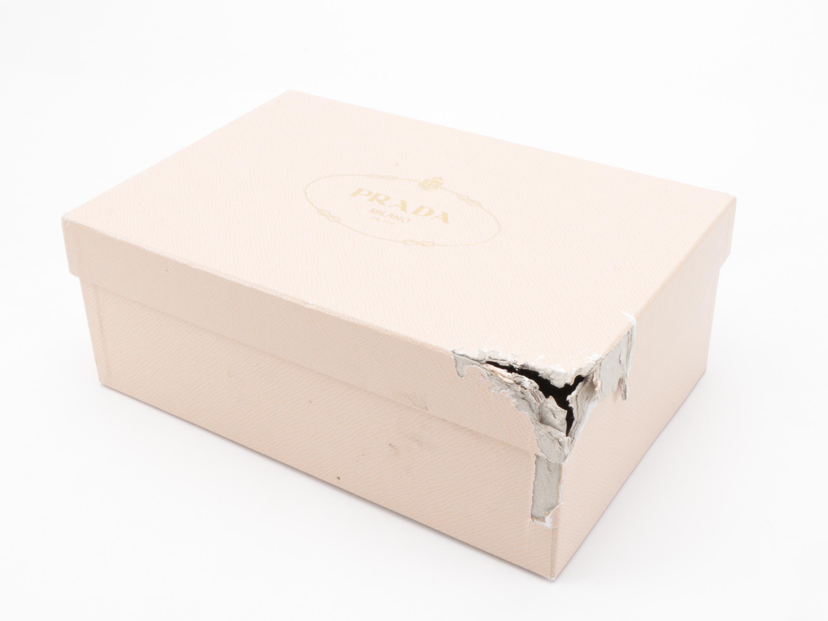 Prada Multicolor Elastic High-Heeled Sandals with Box