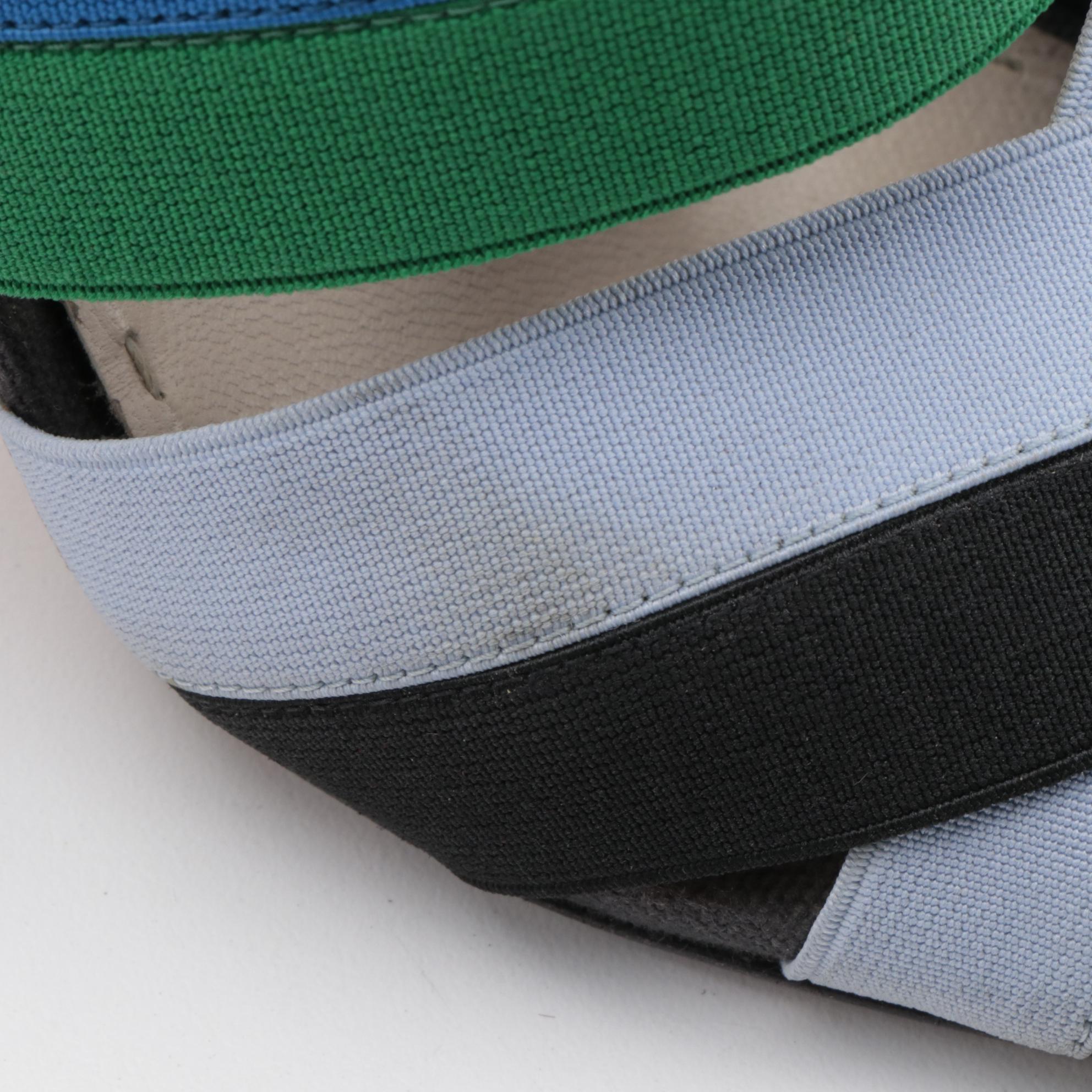 Prada Multicolor Elastic High-Heeled Sandals with Box