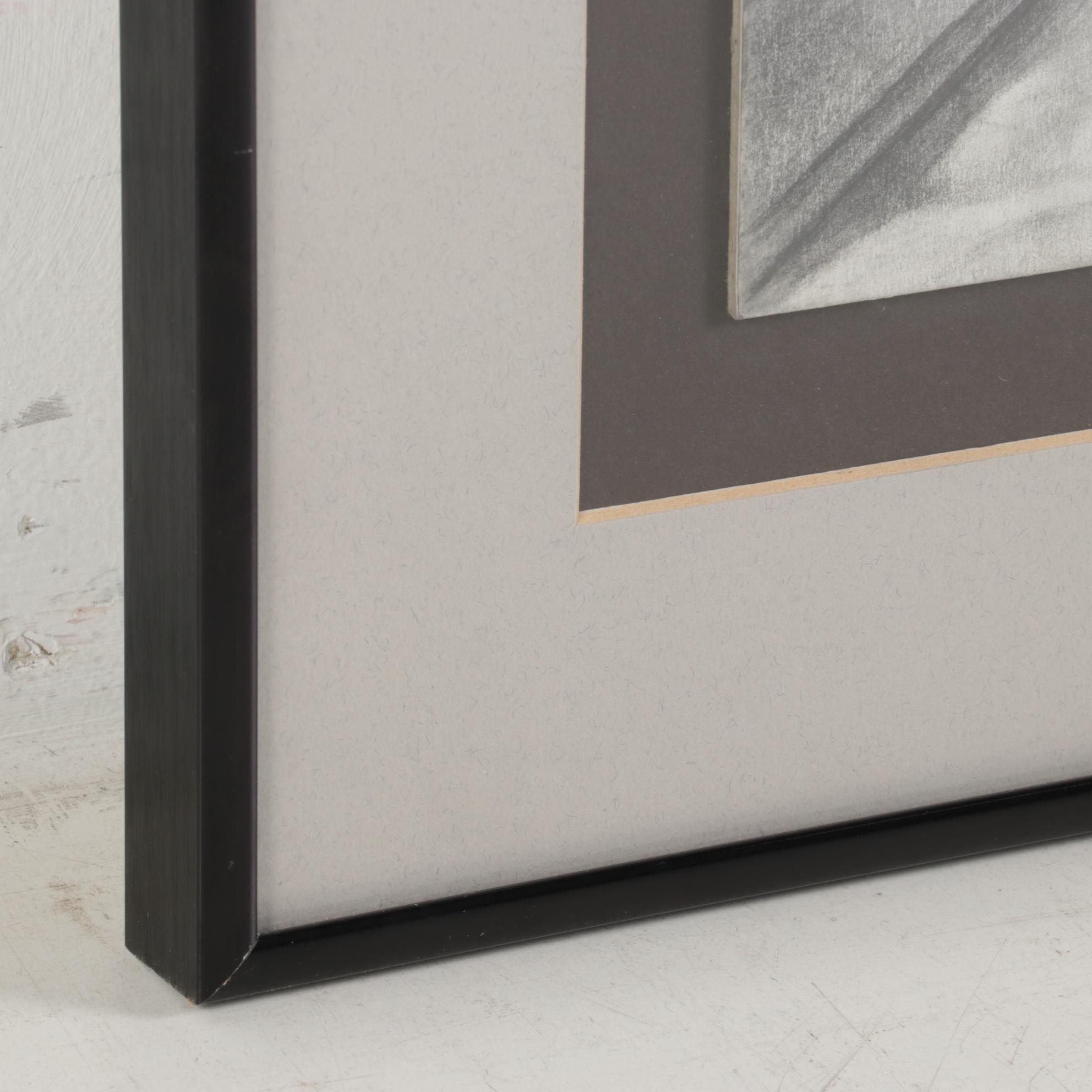 Jason Lewis Still Life Graphite Drawing, Late 20th Century