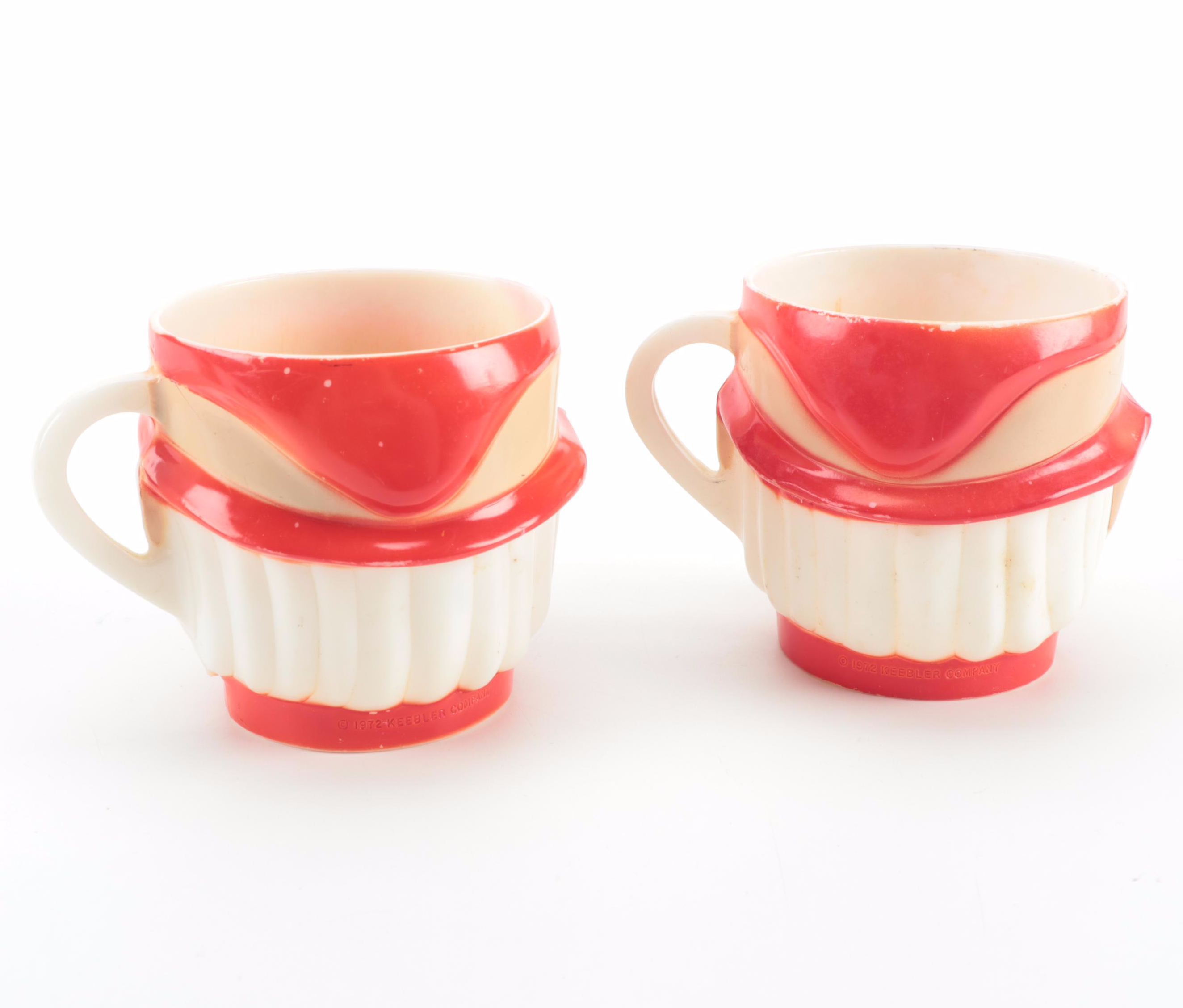 Keebler and Borden Advertising Character Breakfast Cups with Others