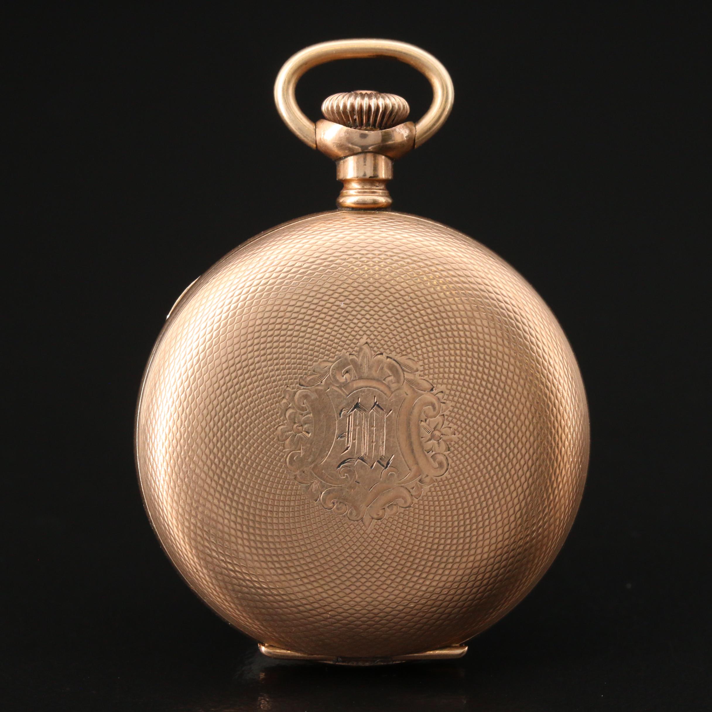 1912 Hampden Small Hunting Case Pocket Watch