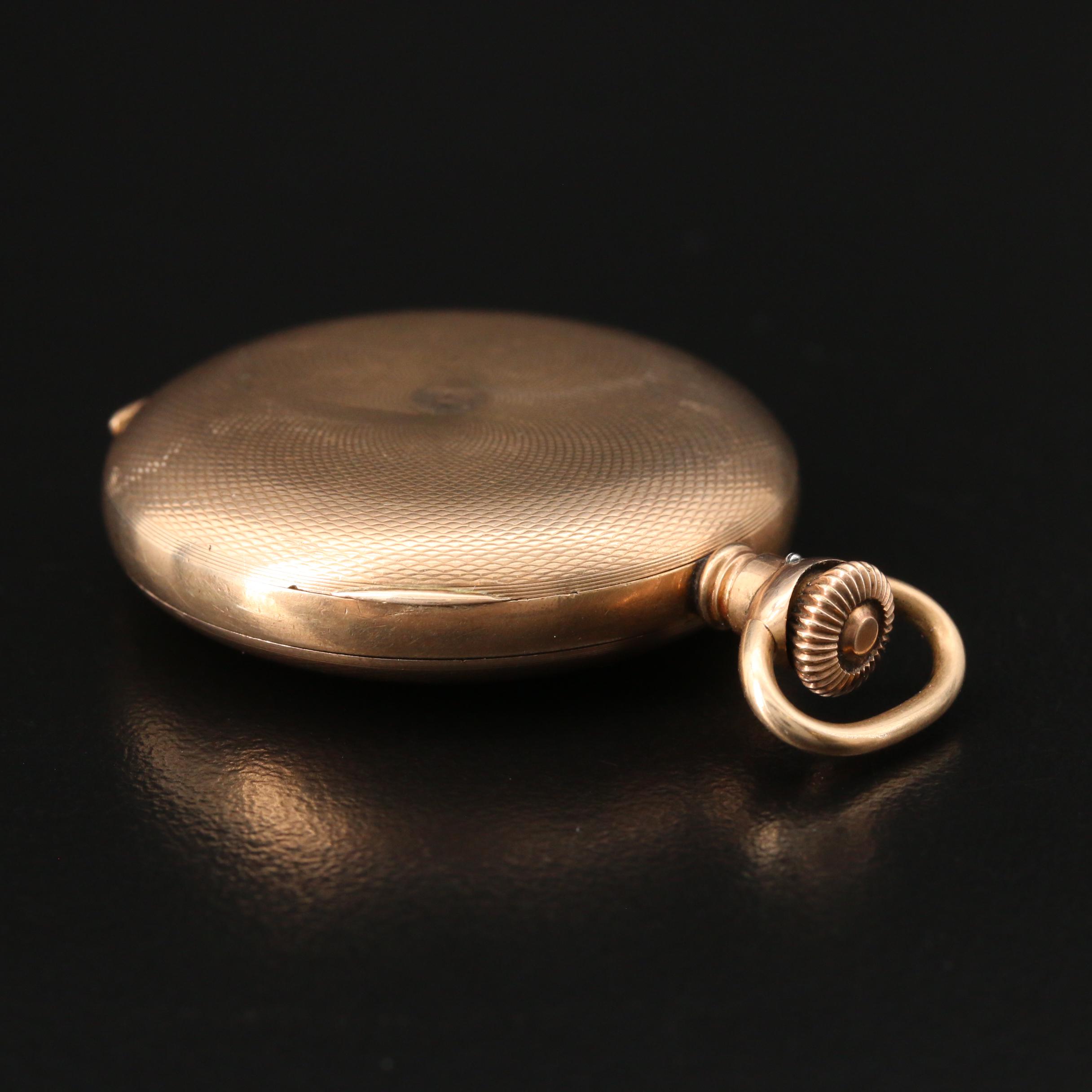 1912 Hampden Small Hunting Case Pocket Watch