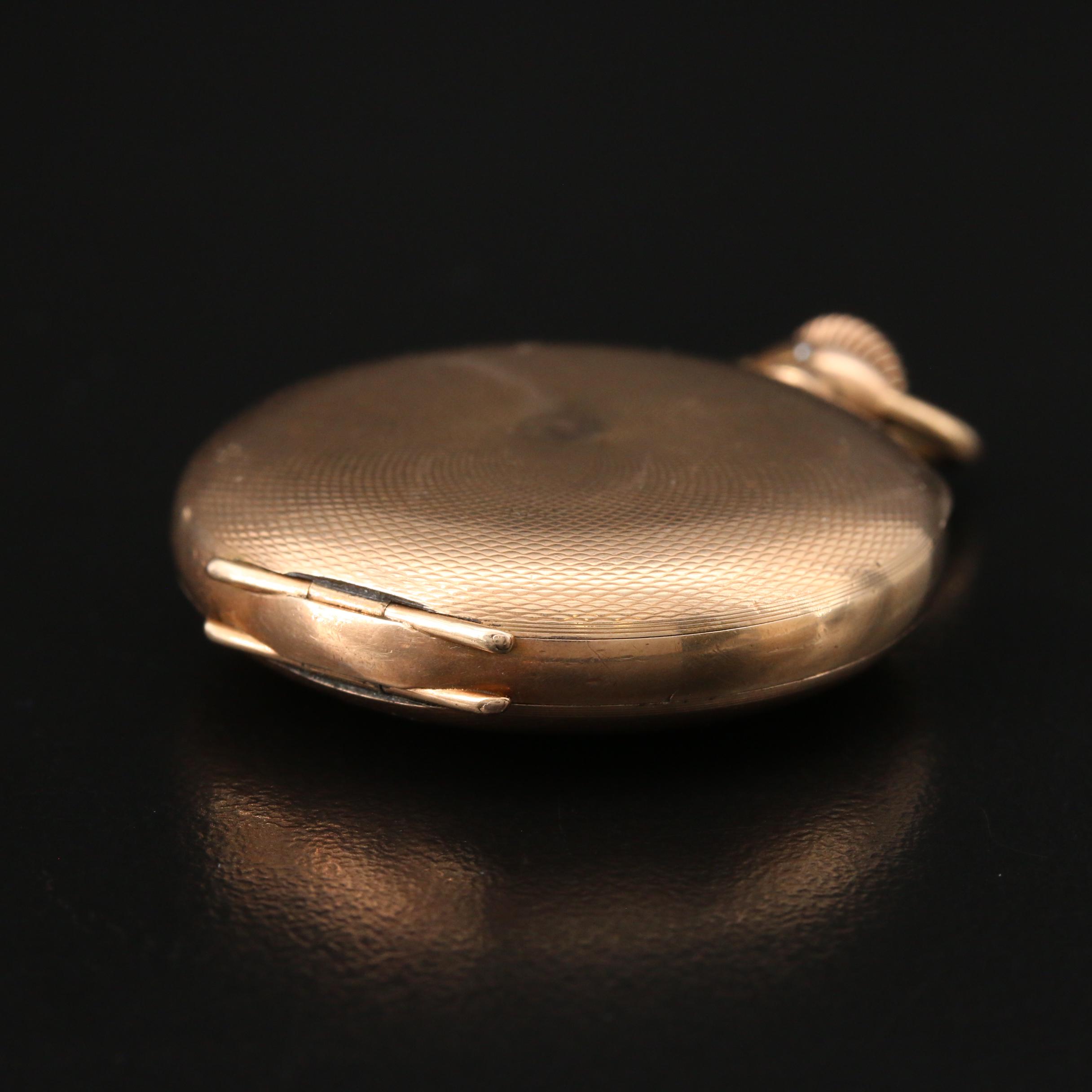 1912 Hampden Small Hunting Case Pocket Watch