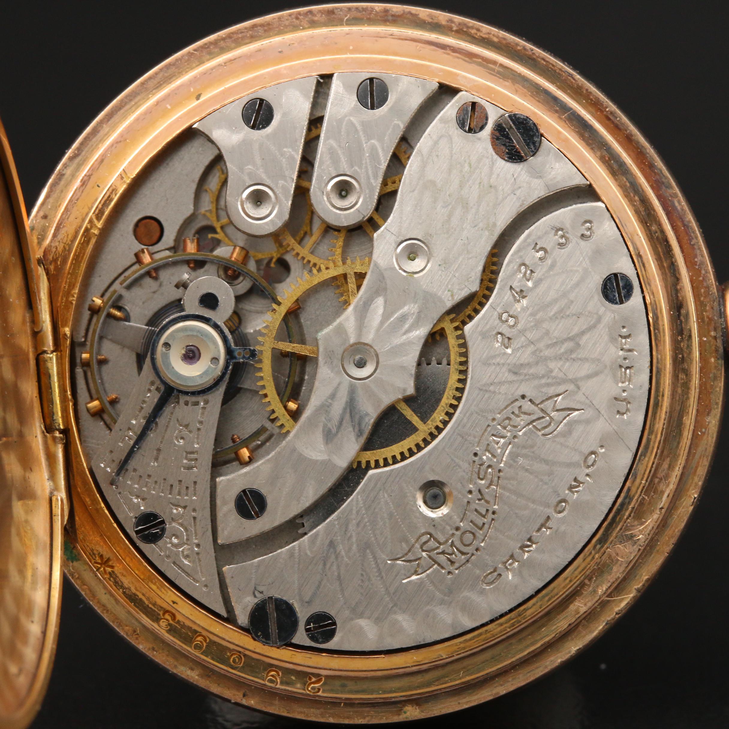 1912 Hampden Small Hunting Case Pocket Watch