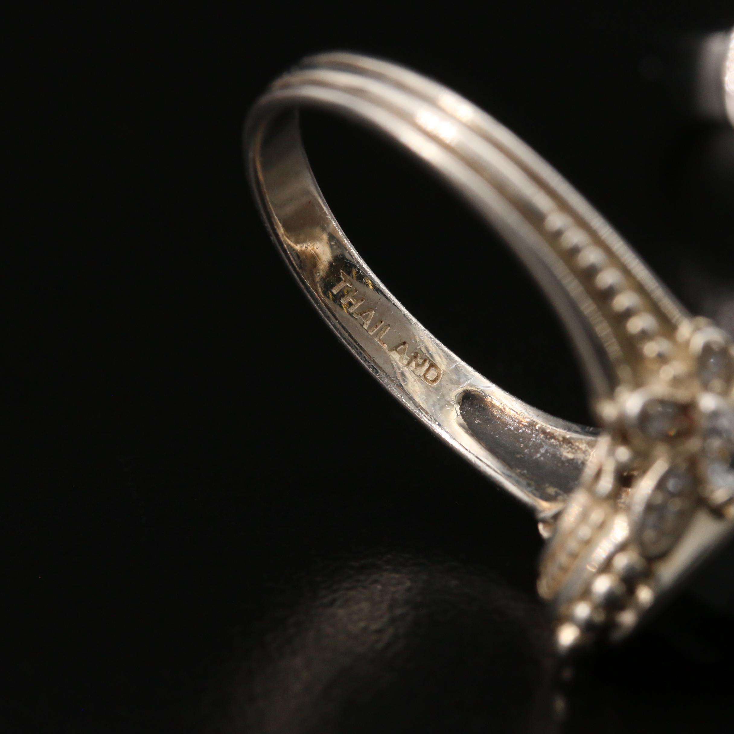 Sterling Rings Featuring Diamond, Black Spinel, Rose Quartz and More