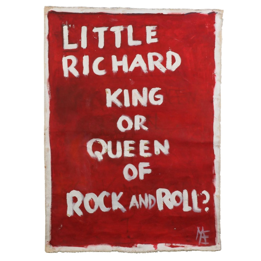 "Little Richard King or Queen of Rock and Roll?" Acrylic Painting