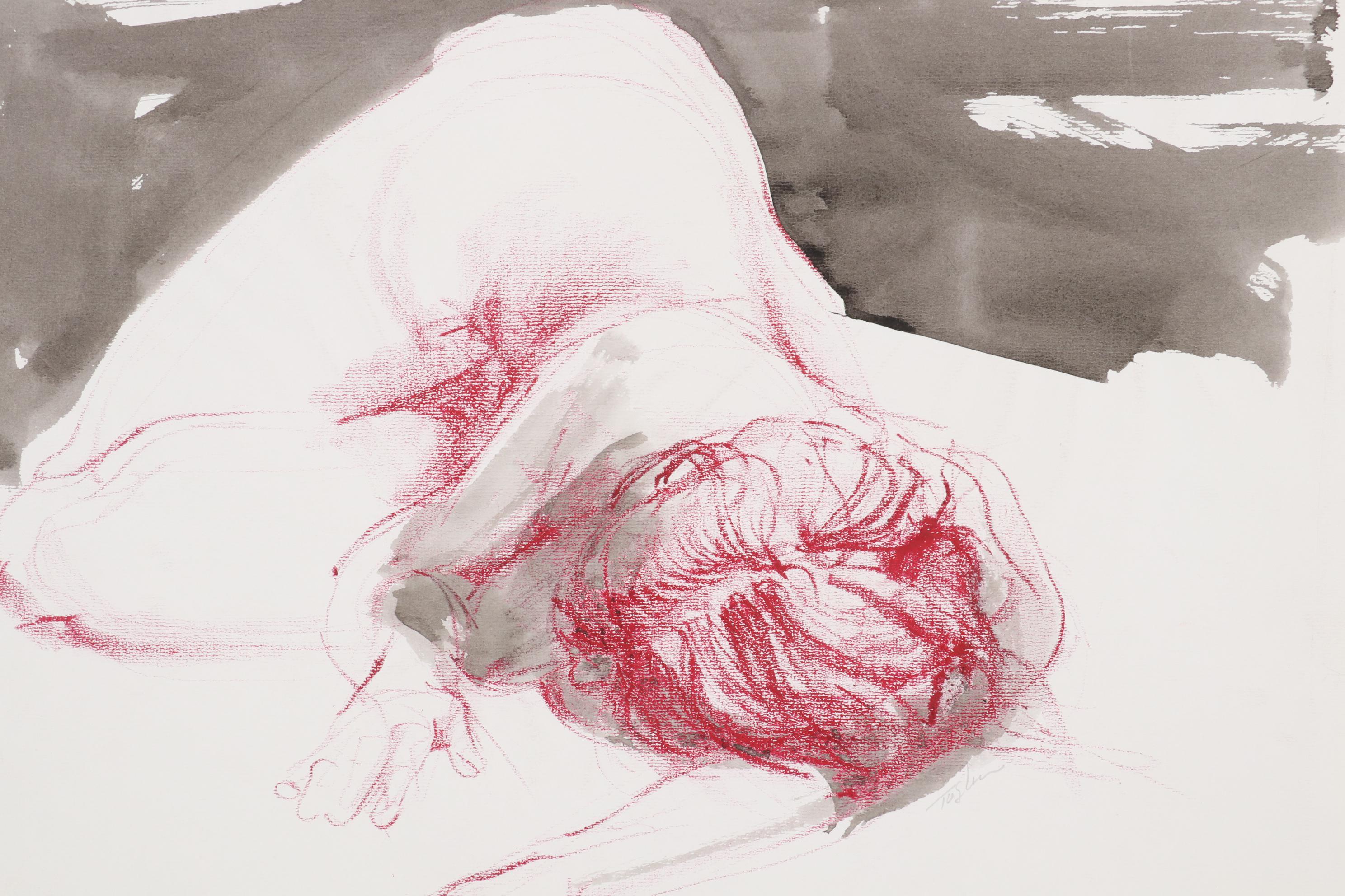 John Tuska Figural Drawings of Female Nudes