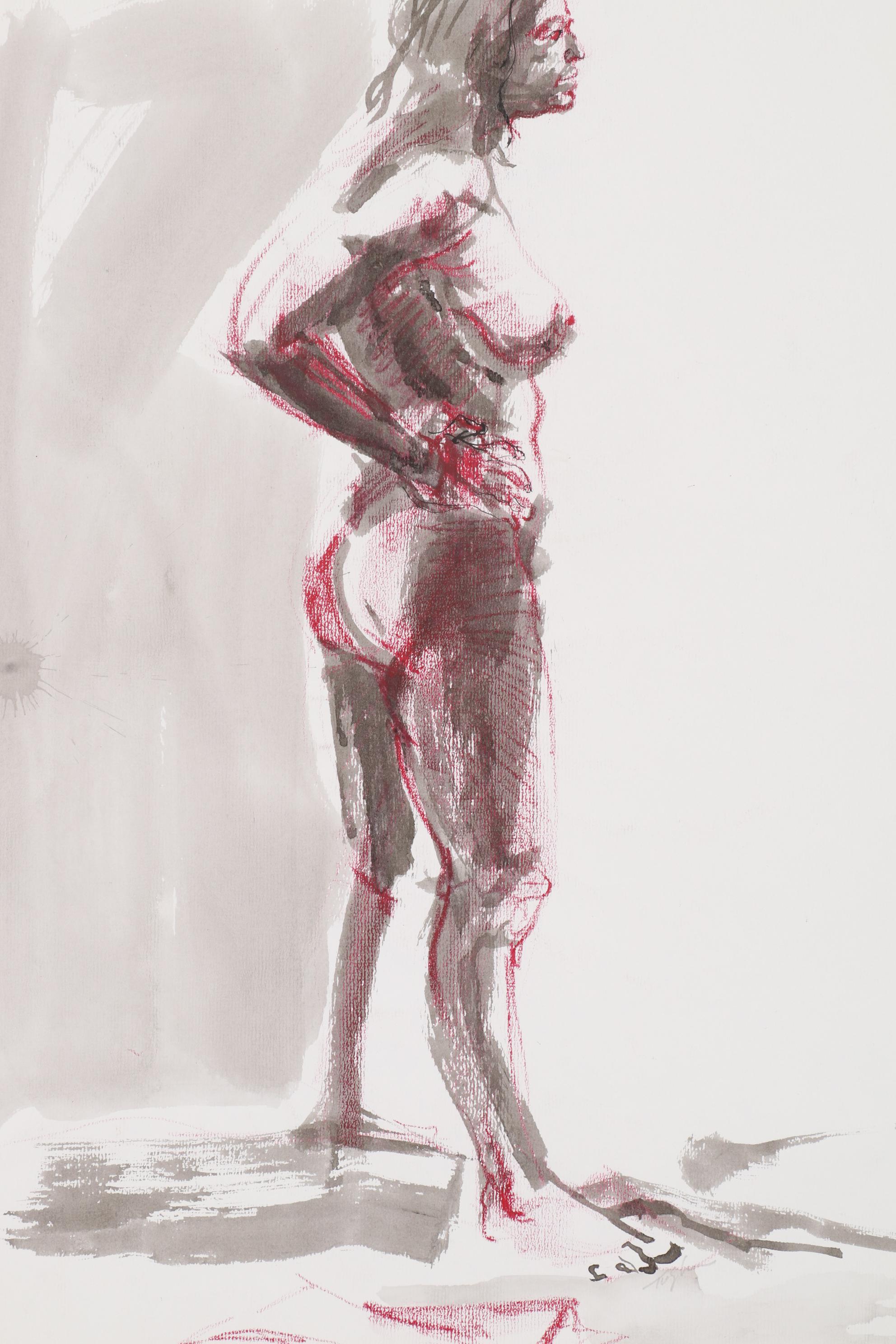 John Tuska Figural Drawings of Female Nudes
