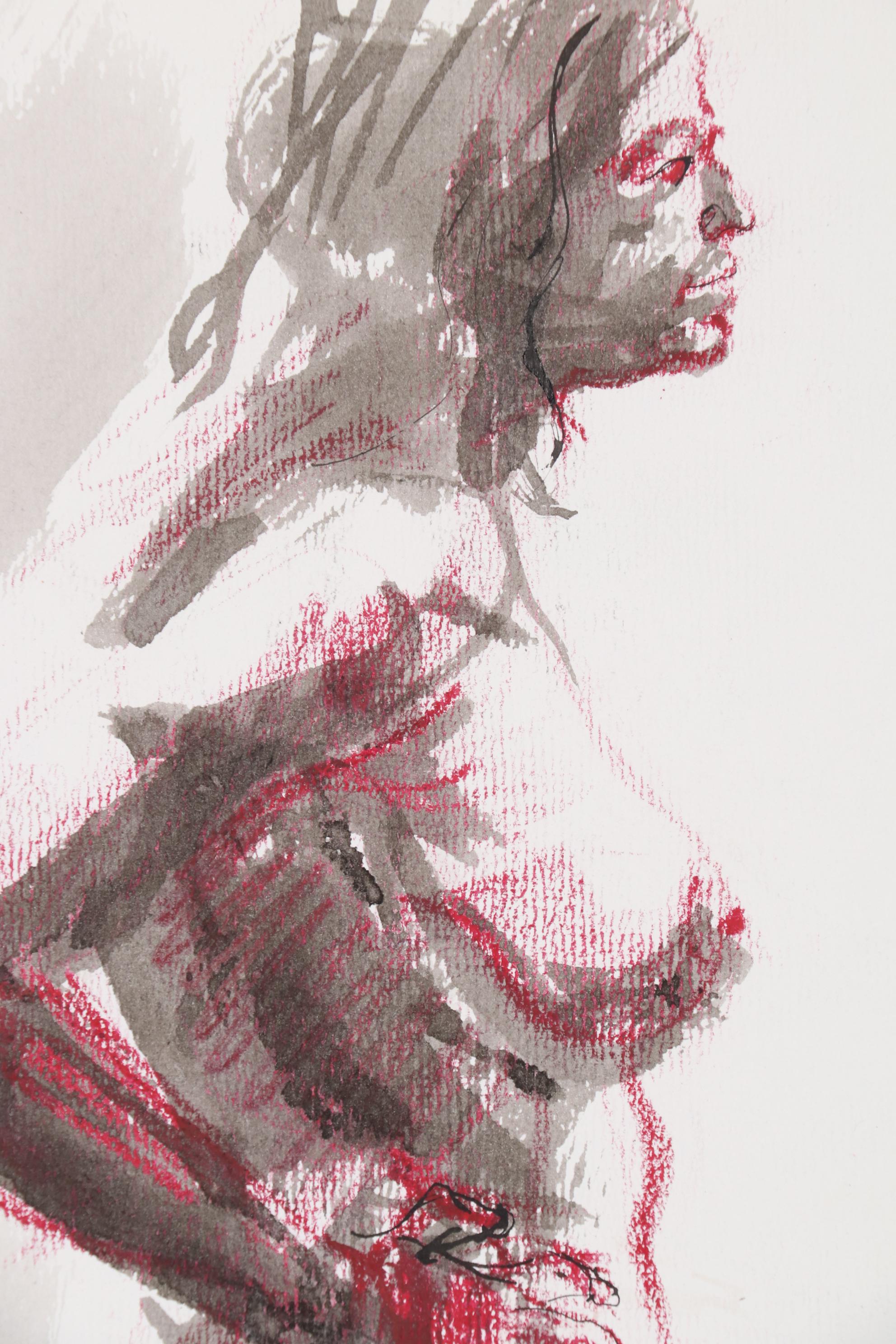 John Tuska Figural Drawings of Female Nudes