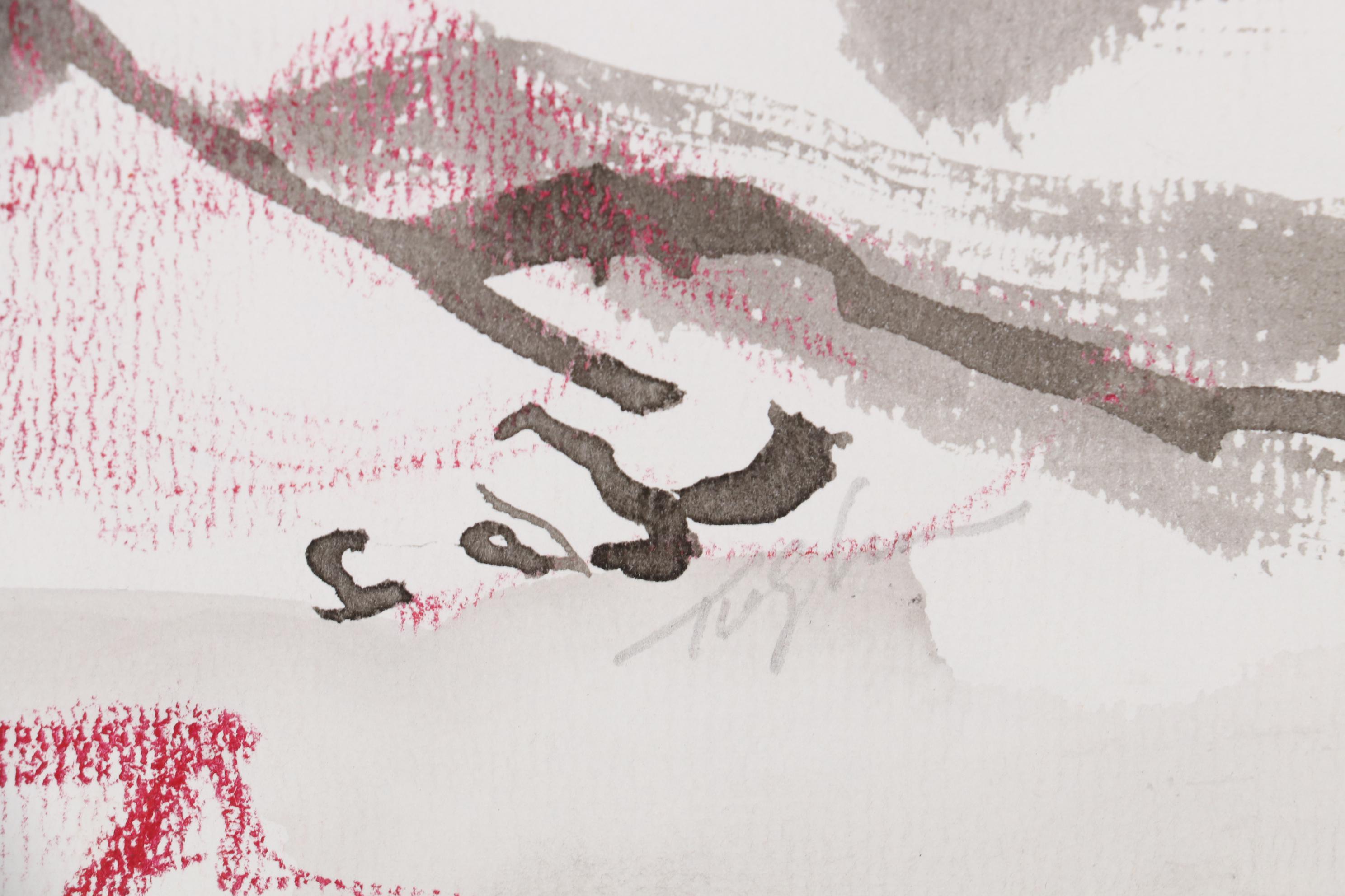 John Tuska Figural Drawings of Female Nudes