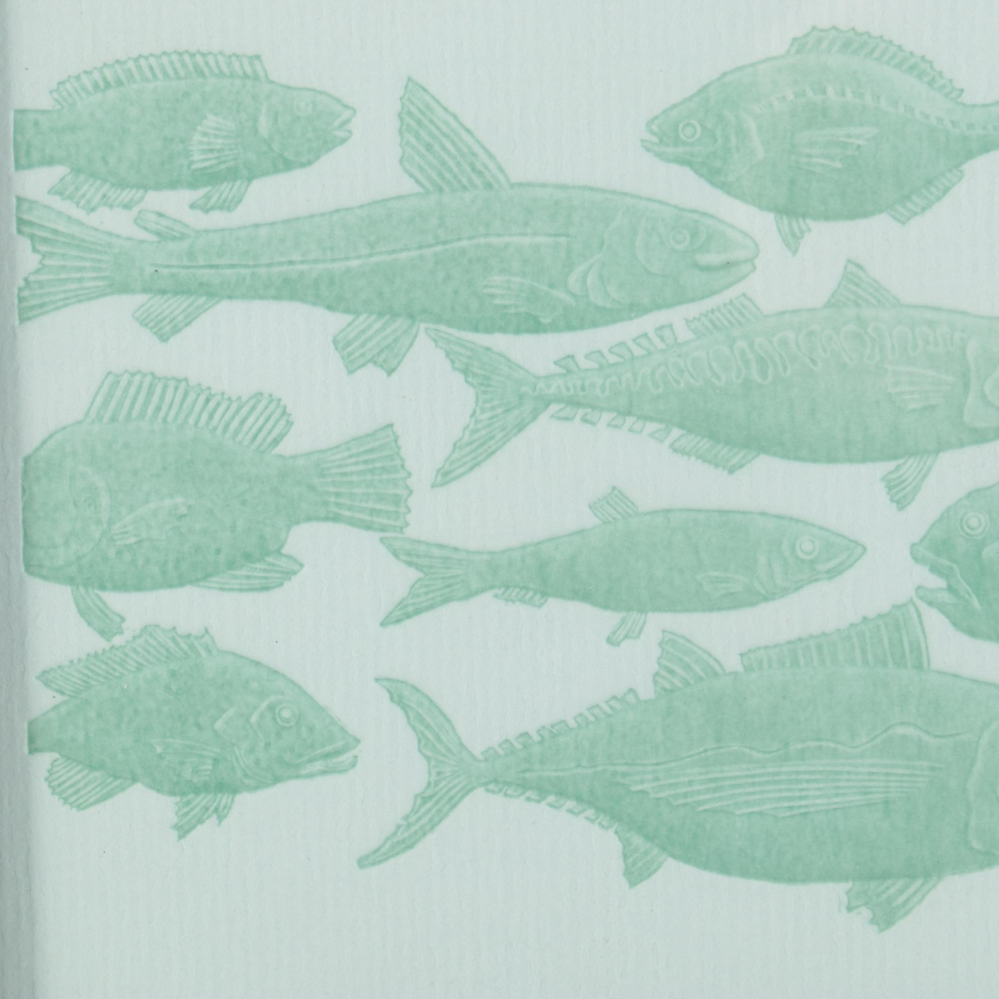 Chong and Judi Lim Embossed Fish Print, 21st century