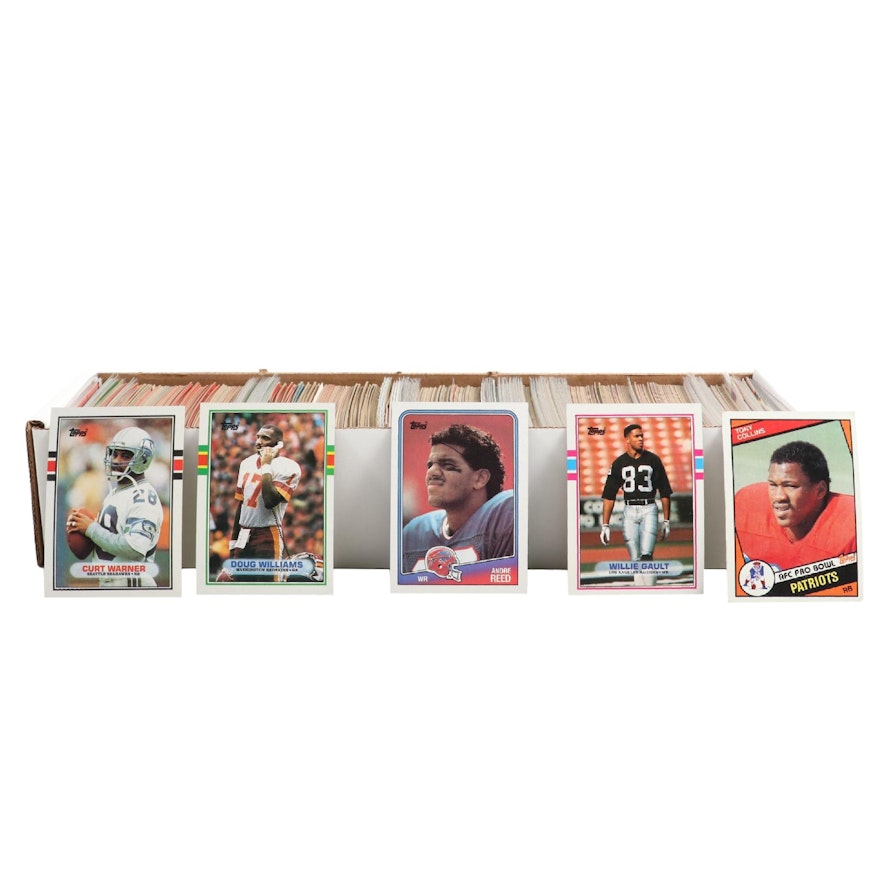 1970s-1980s Topps NFL Football Card Collection with Stars