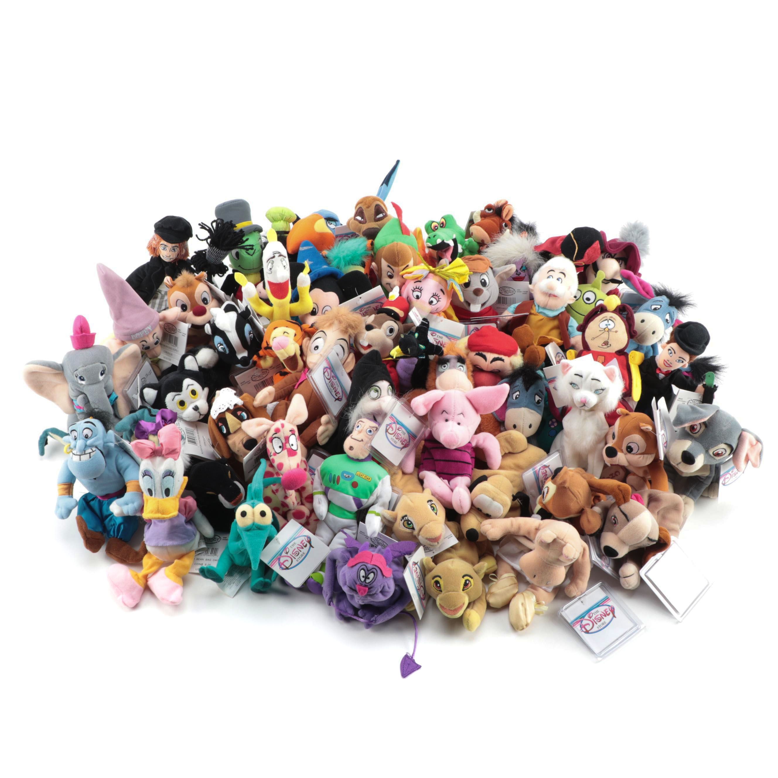 Walt Disney Plush Characters Including  "Hercules", "Aladdin" and More