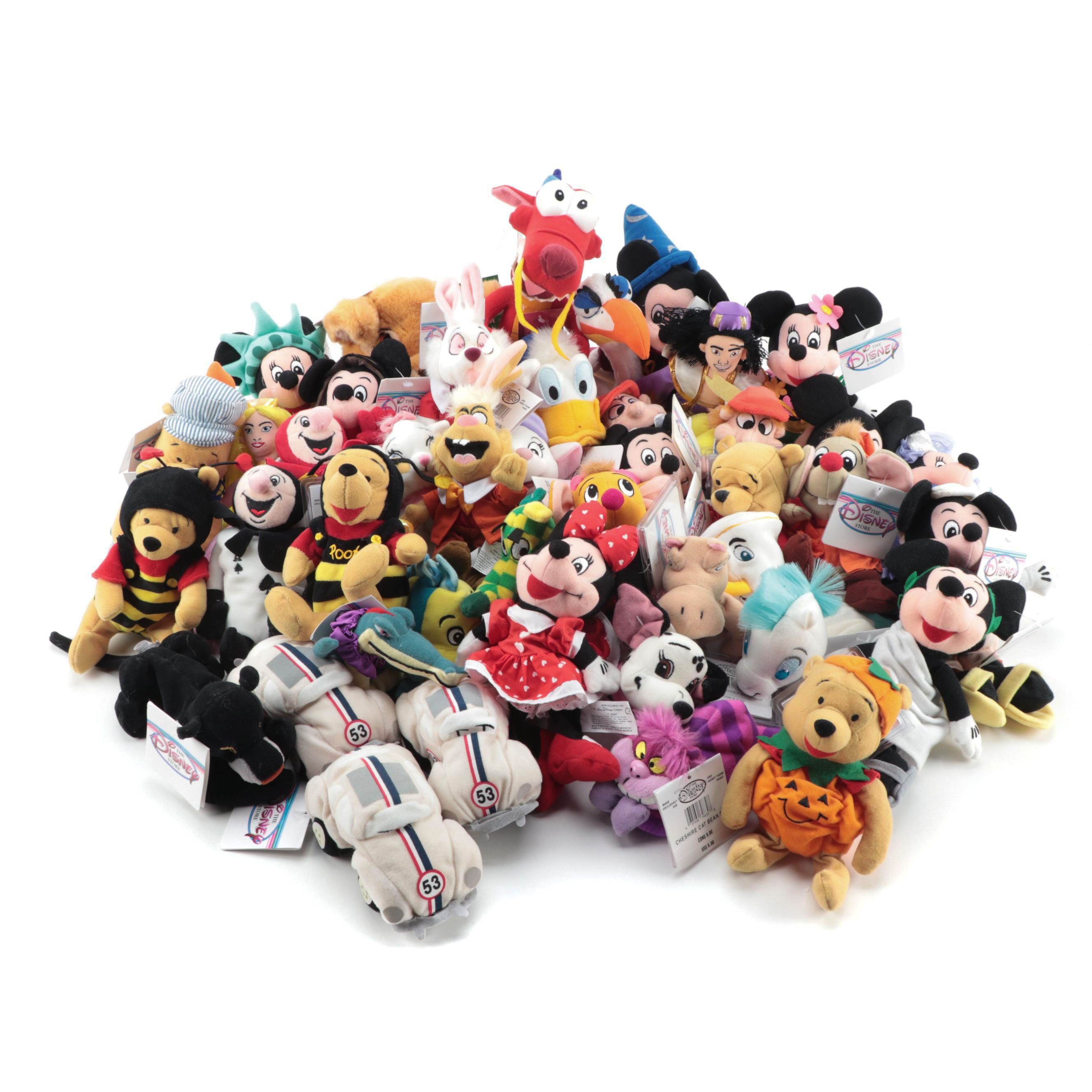 Walt Disney Plush Characters Including "The Lion King" and "Mulan"