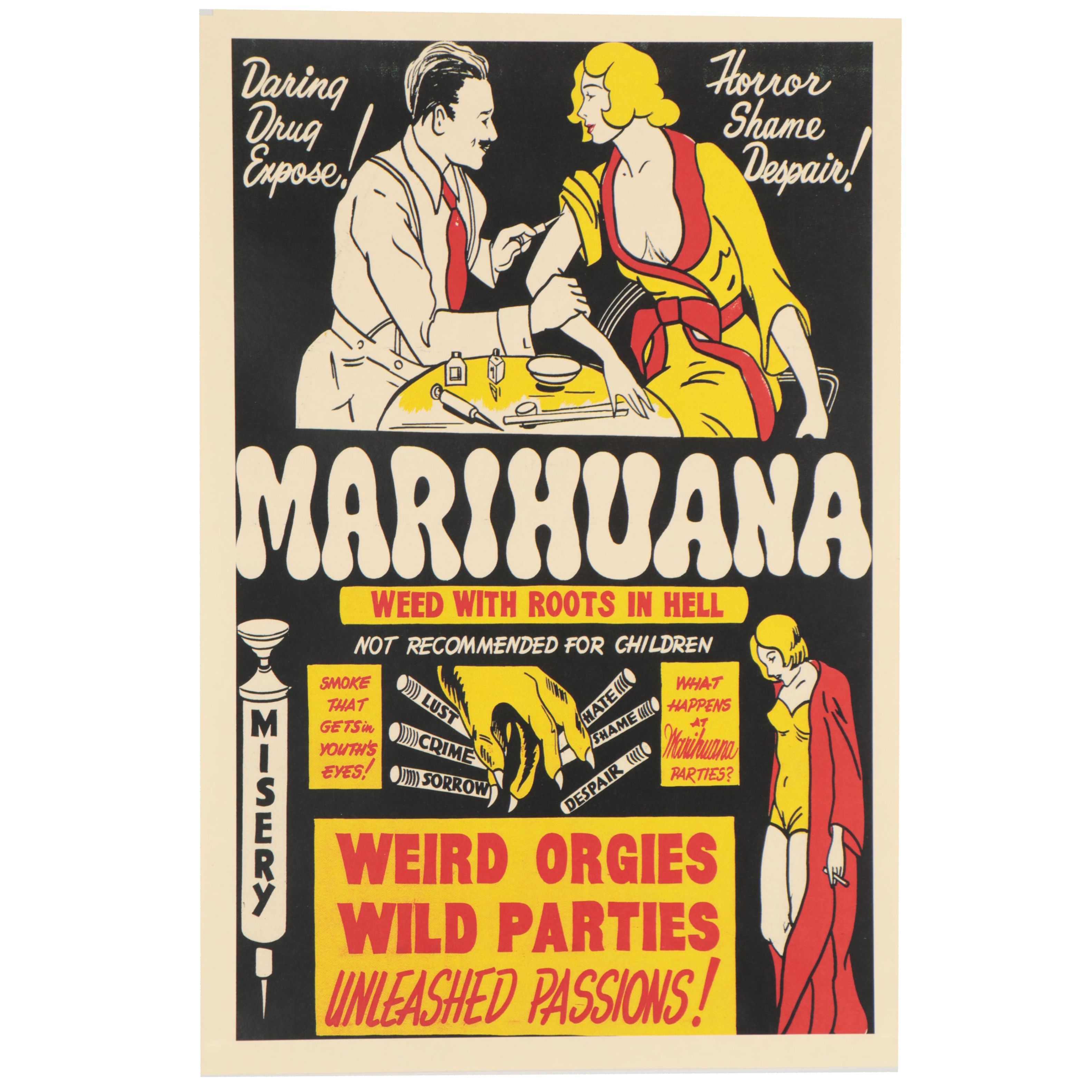 "Marihuana" Propaganda Giclée Poster, 21st Century