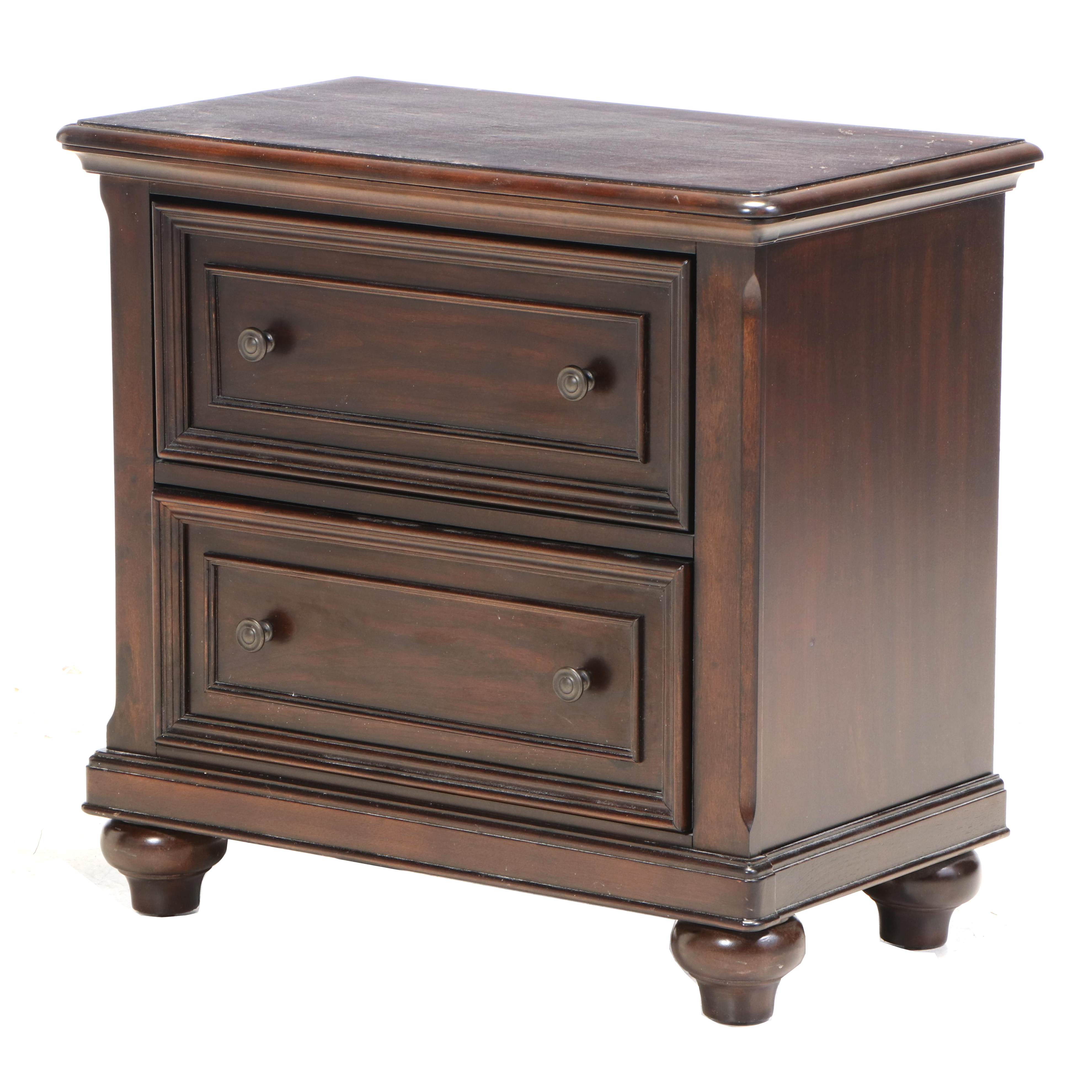 Contemporary Bedroom Set with King Size Sleigh Bed Frame, Dresser and Nightstand