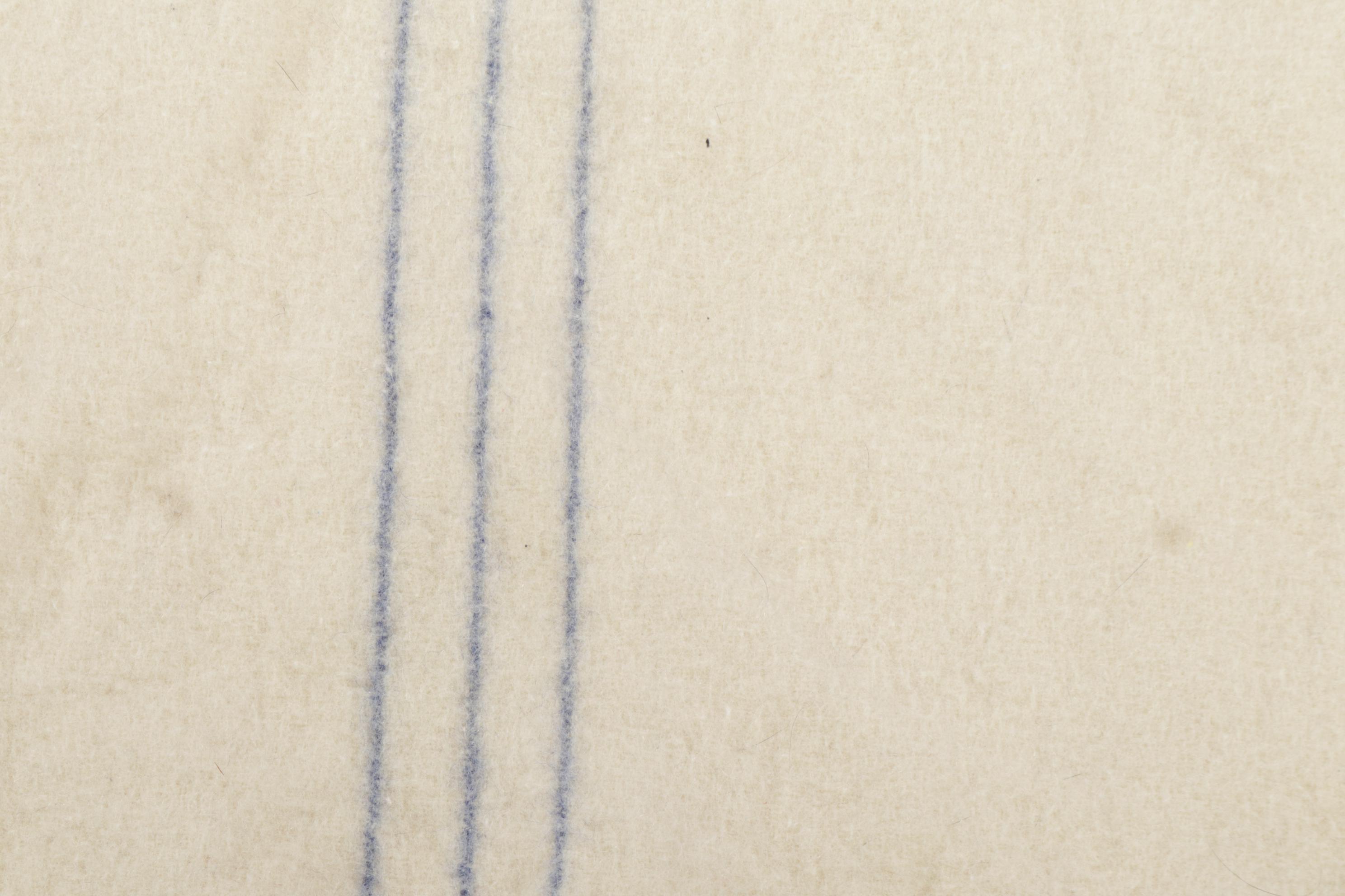 Pendelton Style Ivory Wool Blanket