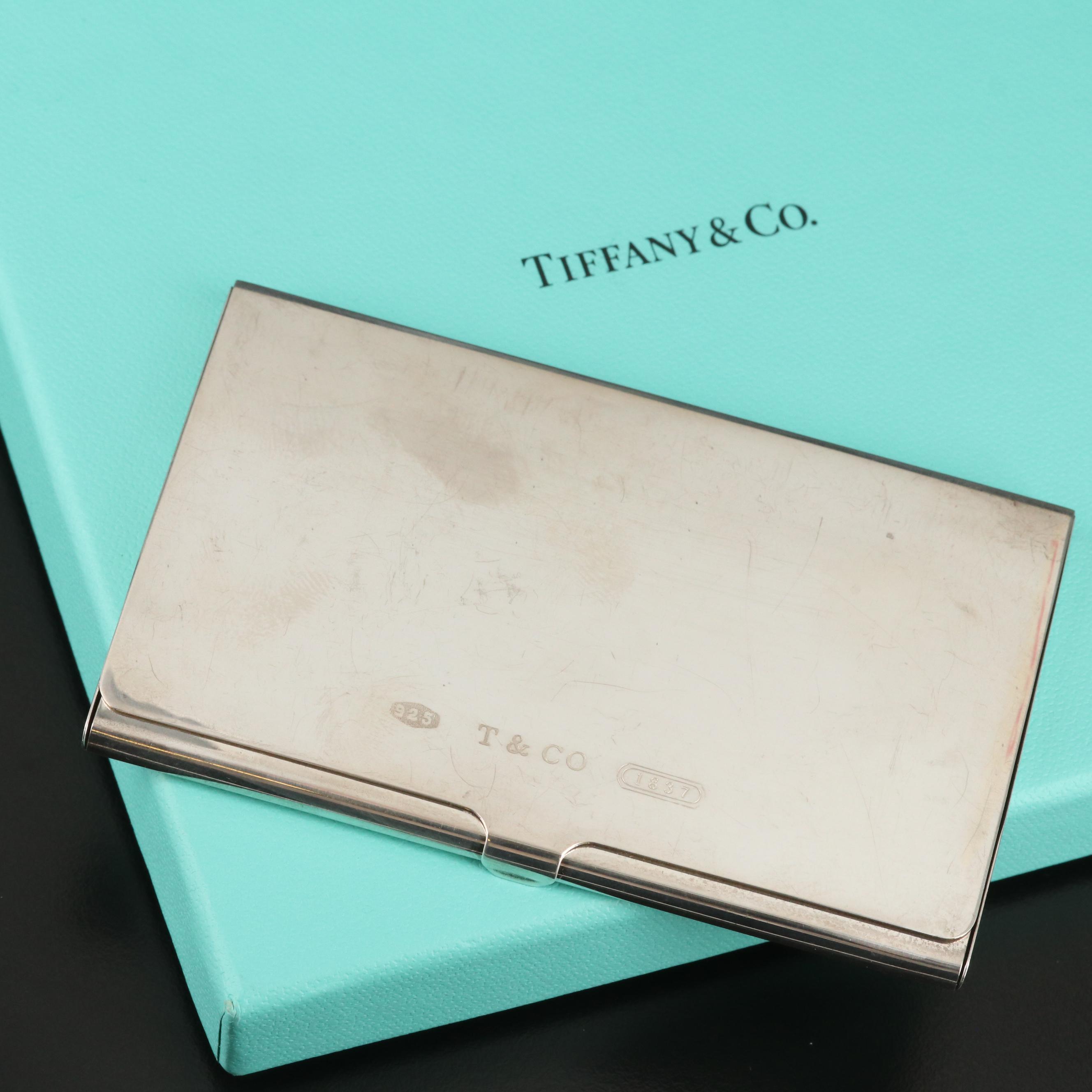 Tiffany & Co. "1837 Collection" Sterling Silver Business Card Holder