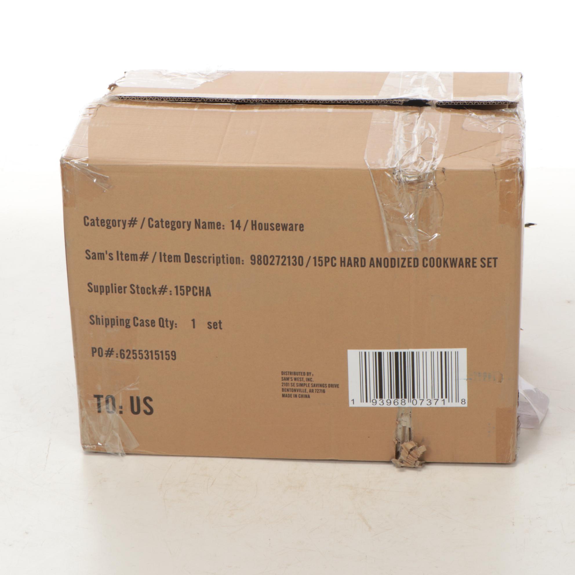 Member's Mark 15-Piece Hard Anodized Aluminum Cookware Set