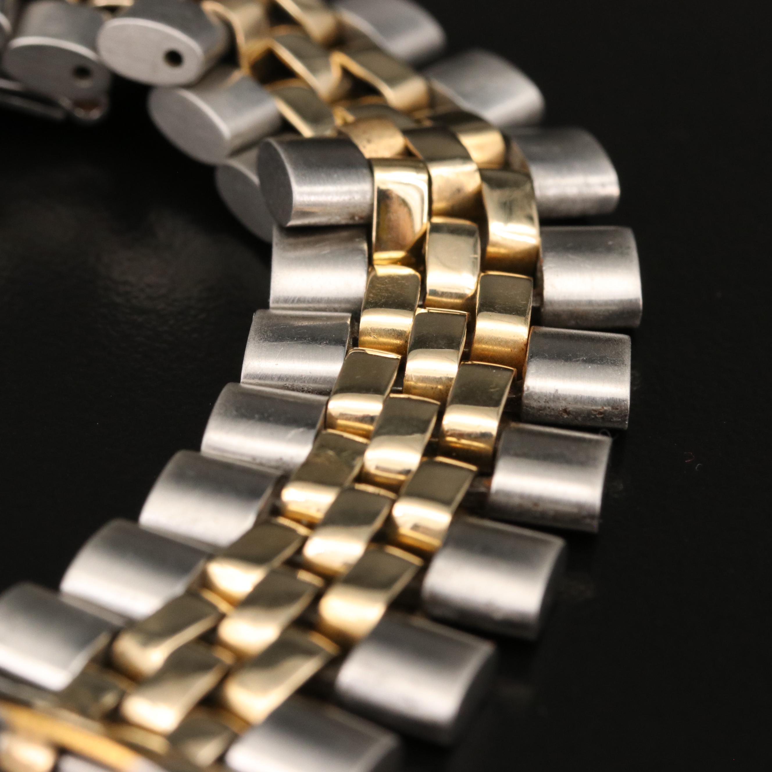 Vintage Rolex U.S.A. Oval Link 14K and Stainless Steel Jubilee Bracelet