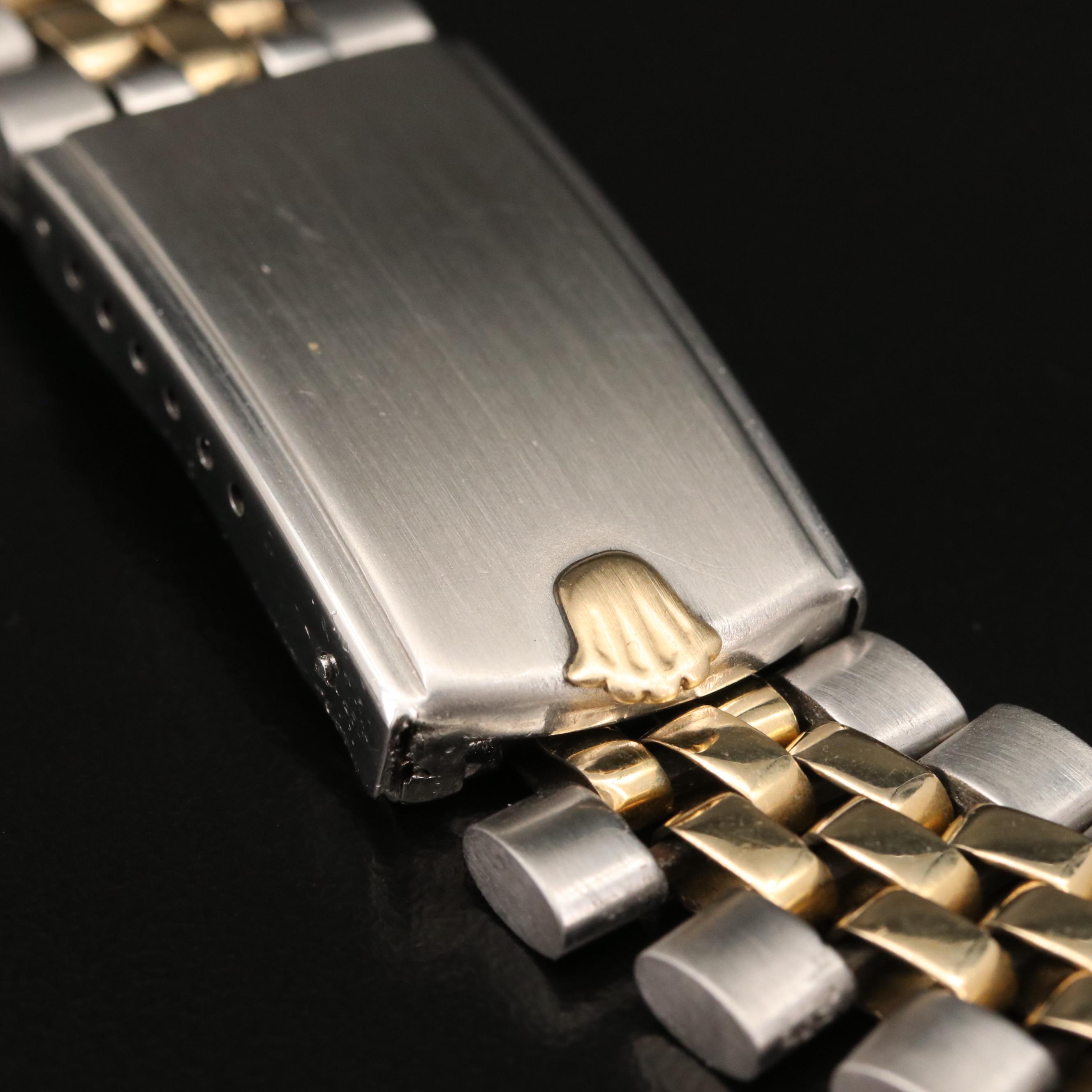 Vintage Rolex U.S.A. Oval Link 14K and Stainless Steel Jubilee Bracelet