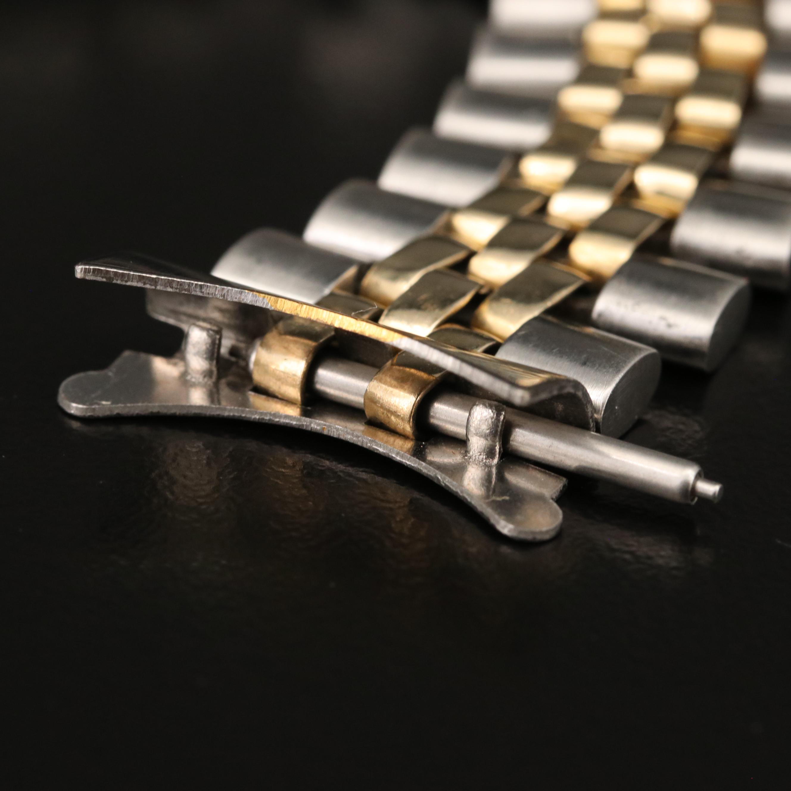 Vintage Rolex U.S.A. Oval Link 14K and Stainless Steel Jubilee Bracelet