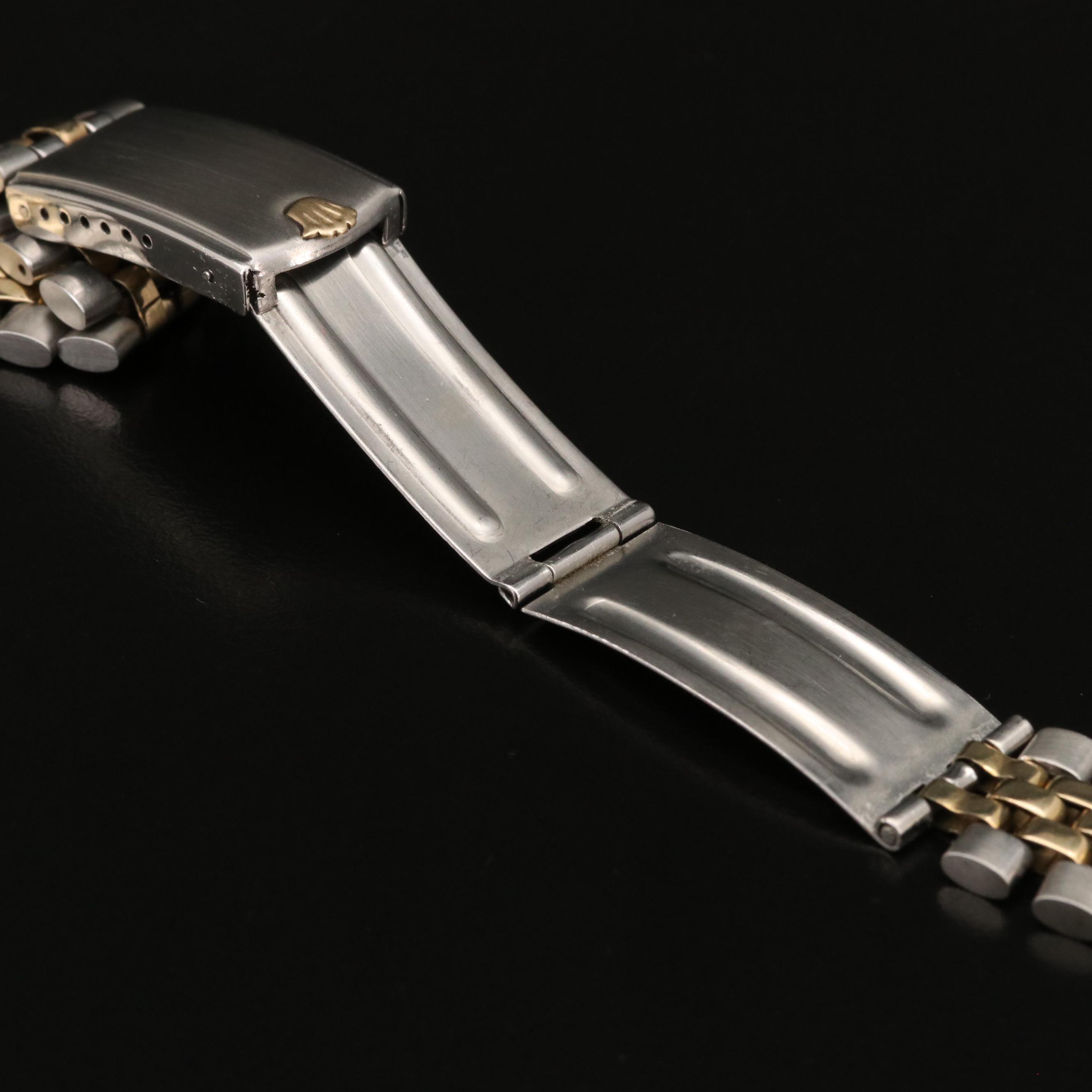 Vintage Rolex U.S.A. Oval Link 14K and Stainless Steel Jubilee Bracelet