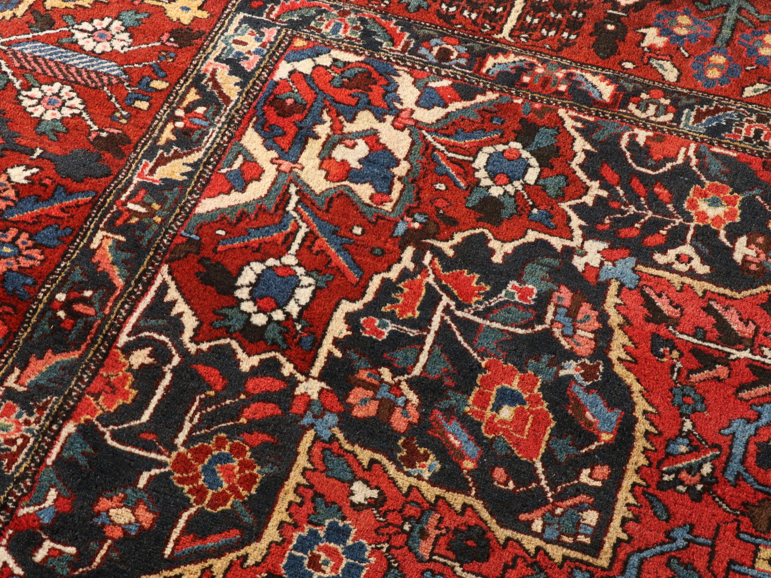 11'8 x 16'8 Hand-Knotted Persian Bakhtiari Shahr Kord Room Sized Rug