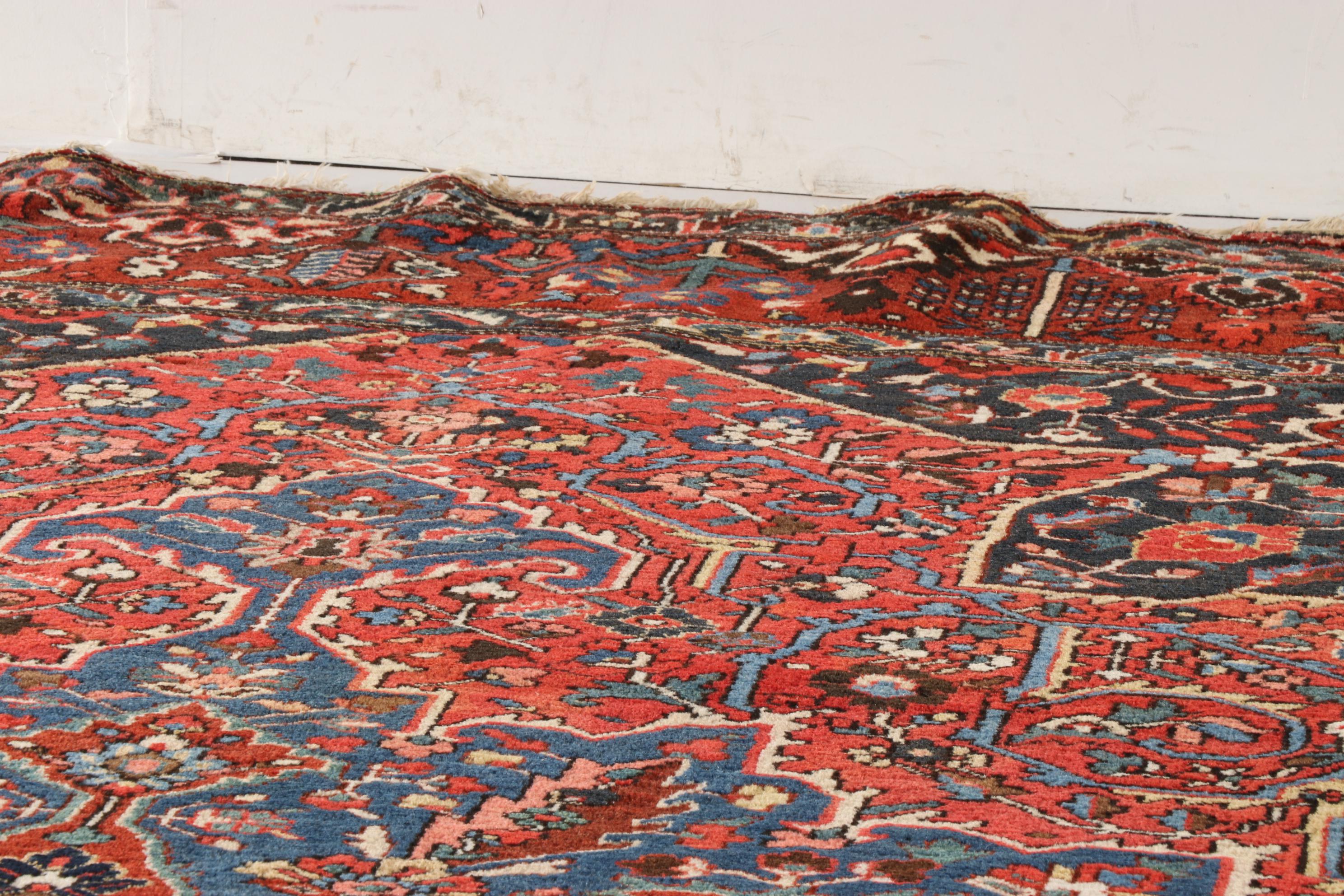 11'8 x 16'8 Hand-Knotted Persian Bakhtiari Shahr Kord Room Sized Rug