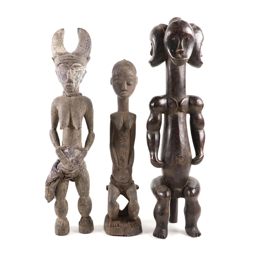 Fang Statue and Baule Style Figures