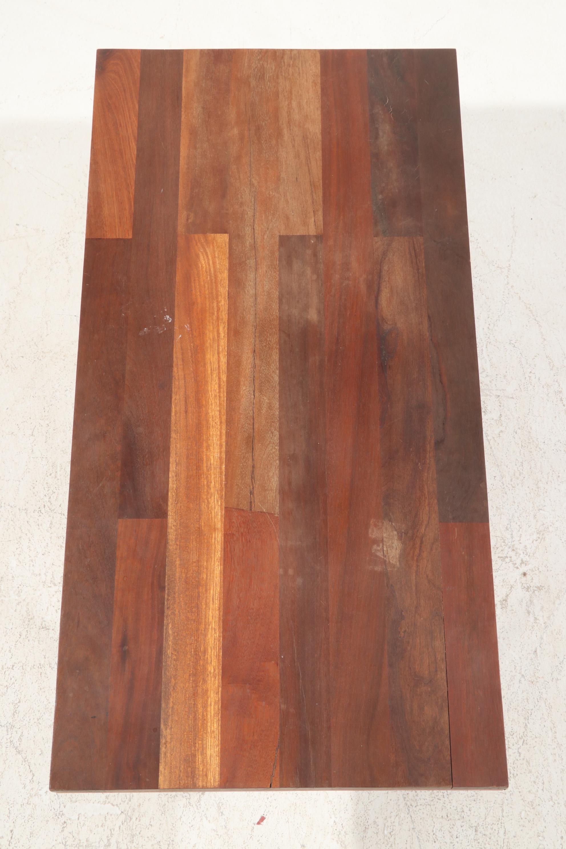 West Elm Steel and Wood Coffee Table