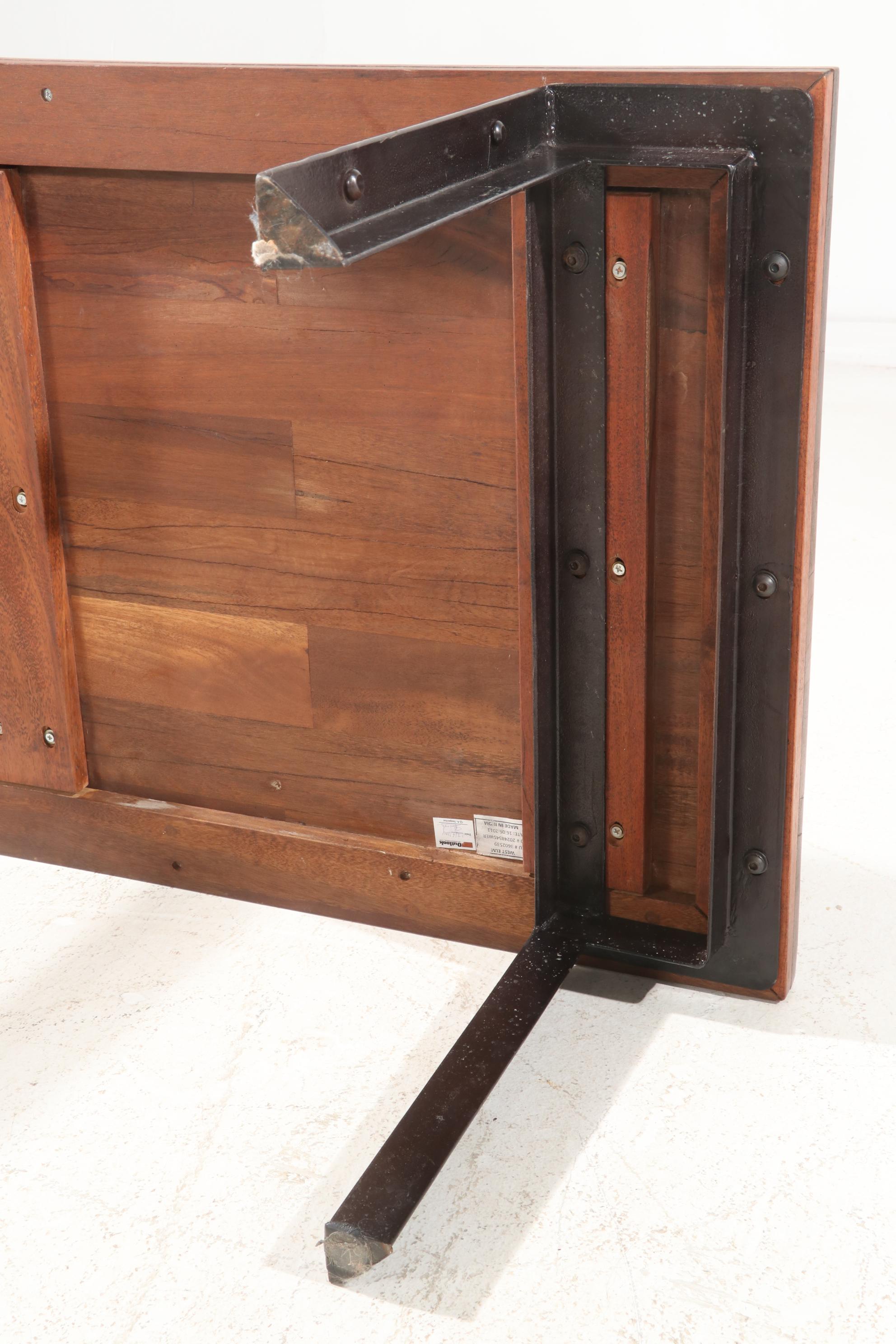 West Elm Steel and Wood Coffee Table