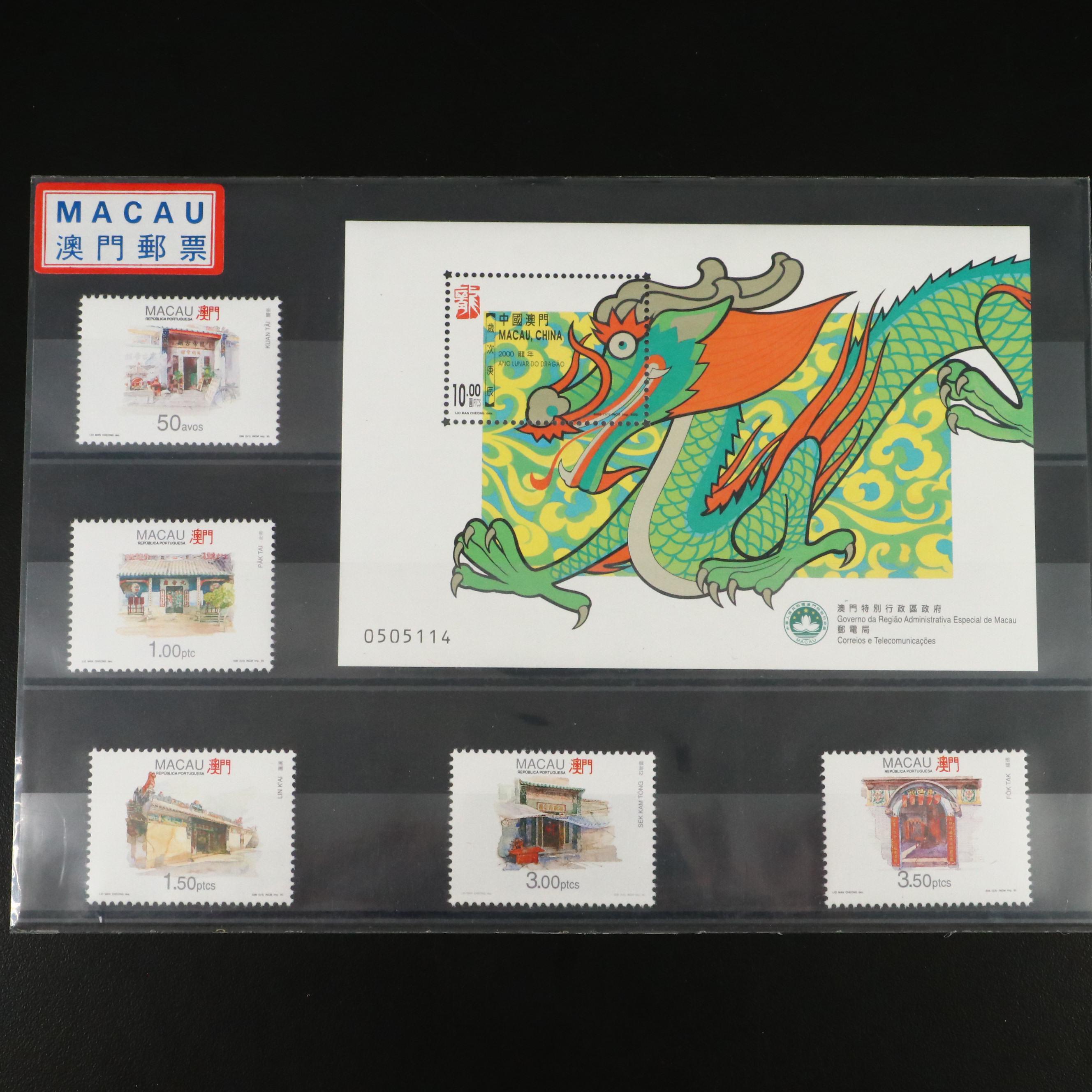 Twelve Sets of U.S. and Foreign Stamps