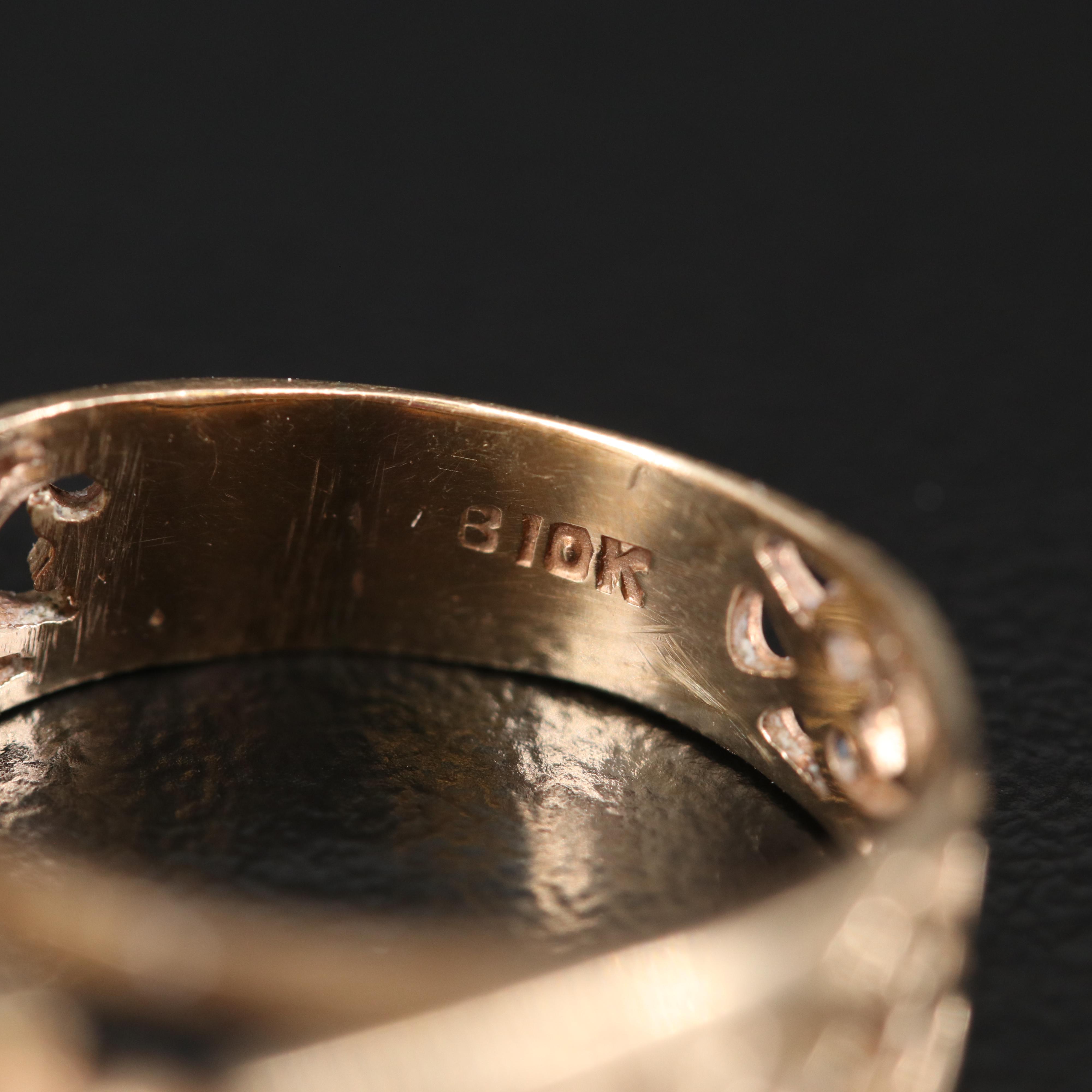 Vintage 10K Ruby and Amethyst Rings