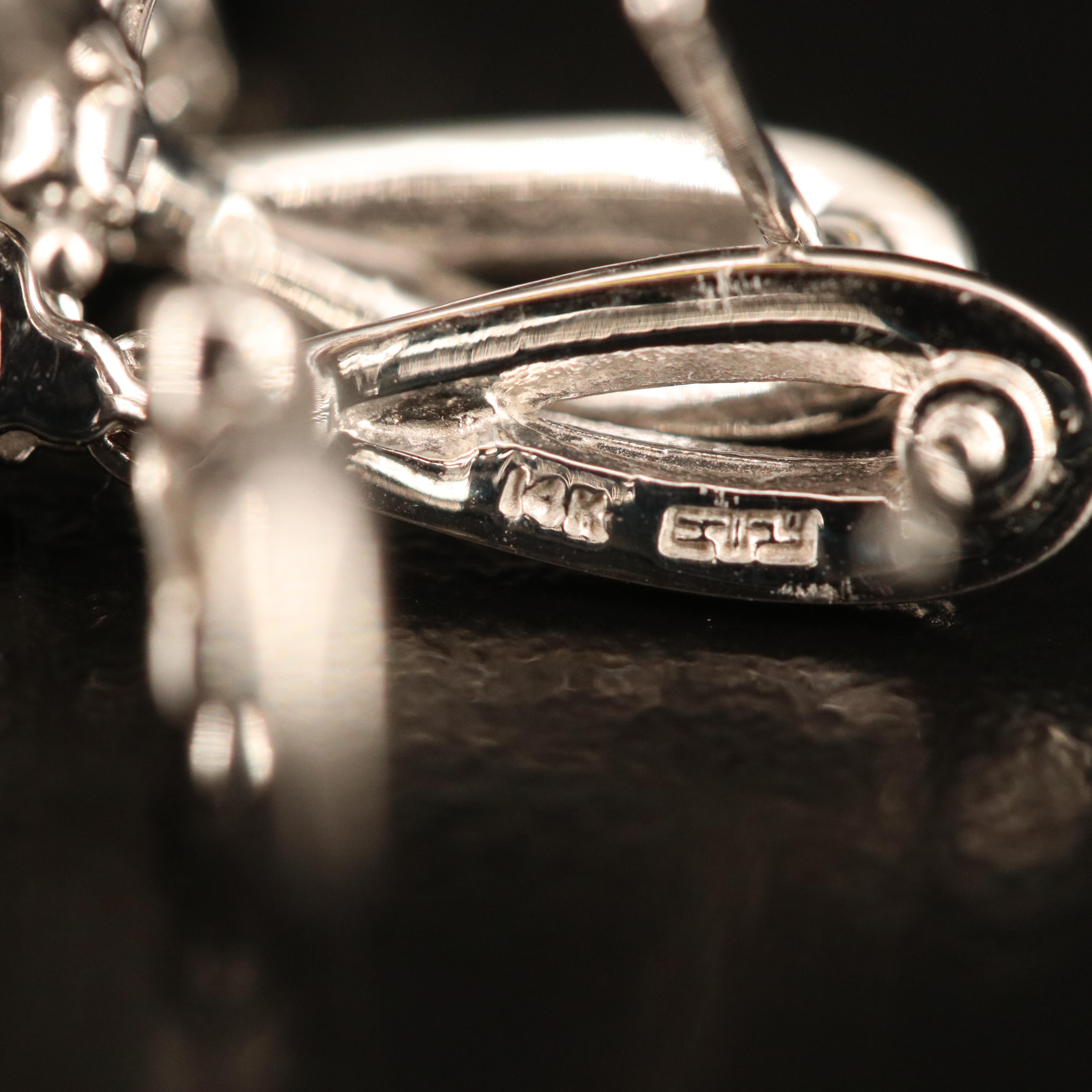 EFFY 14K Sapphire and Diamond Dangle Earrings