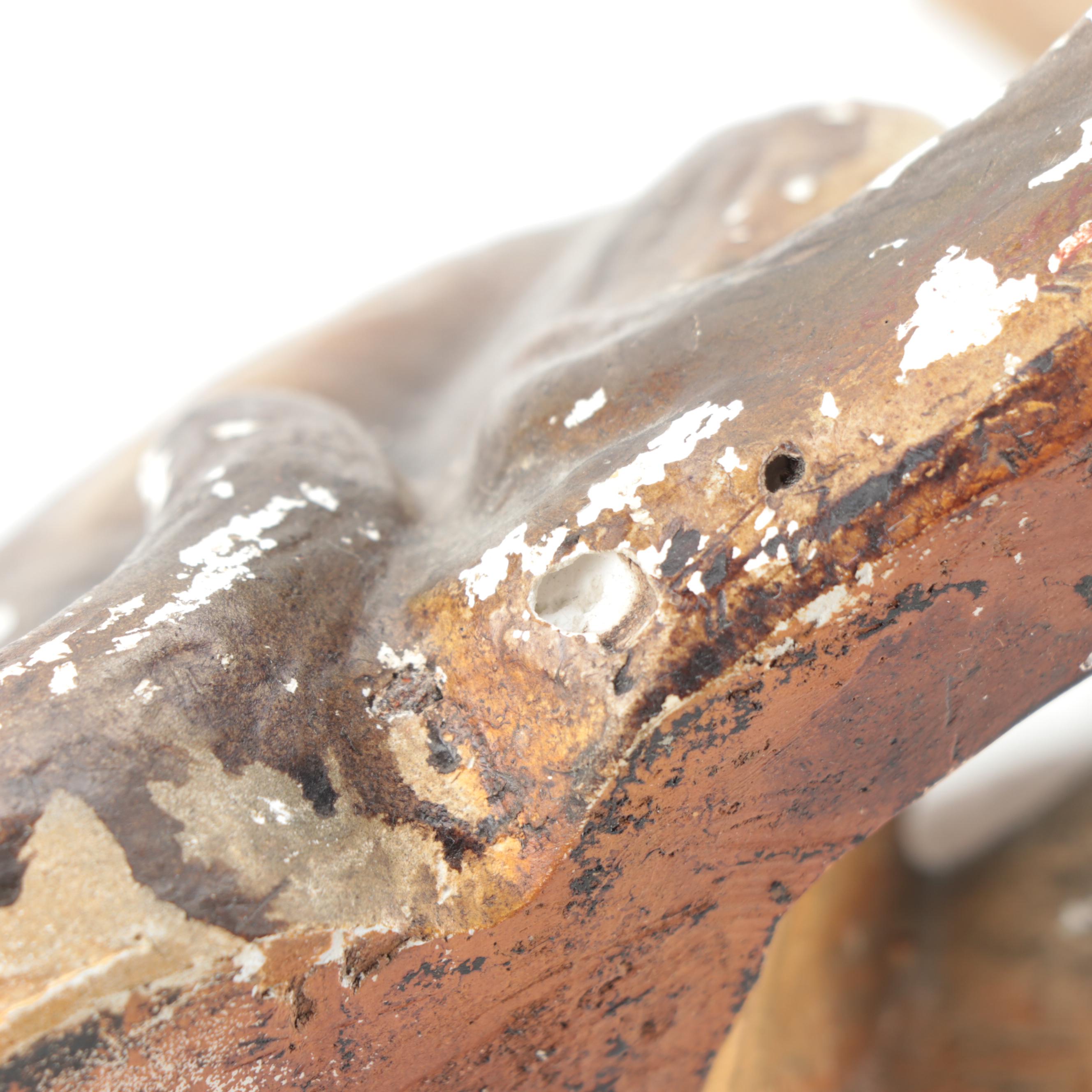 Chalkware American Staffordshire Dog Night Light Lamp