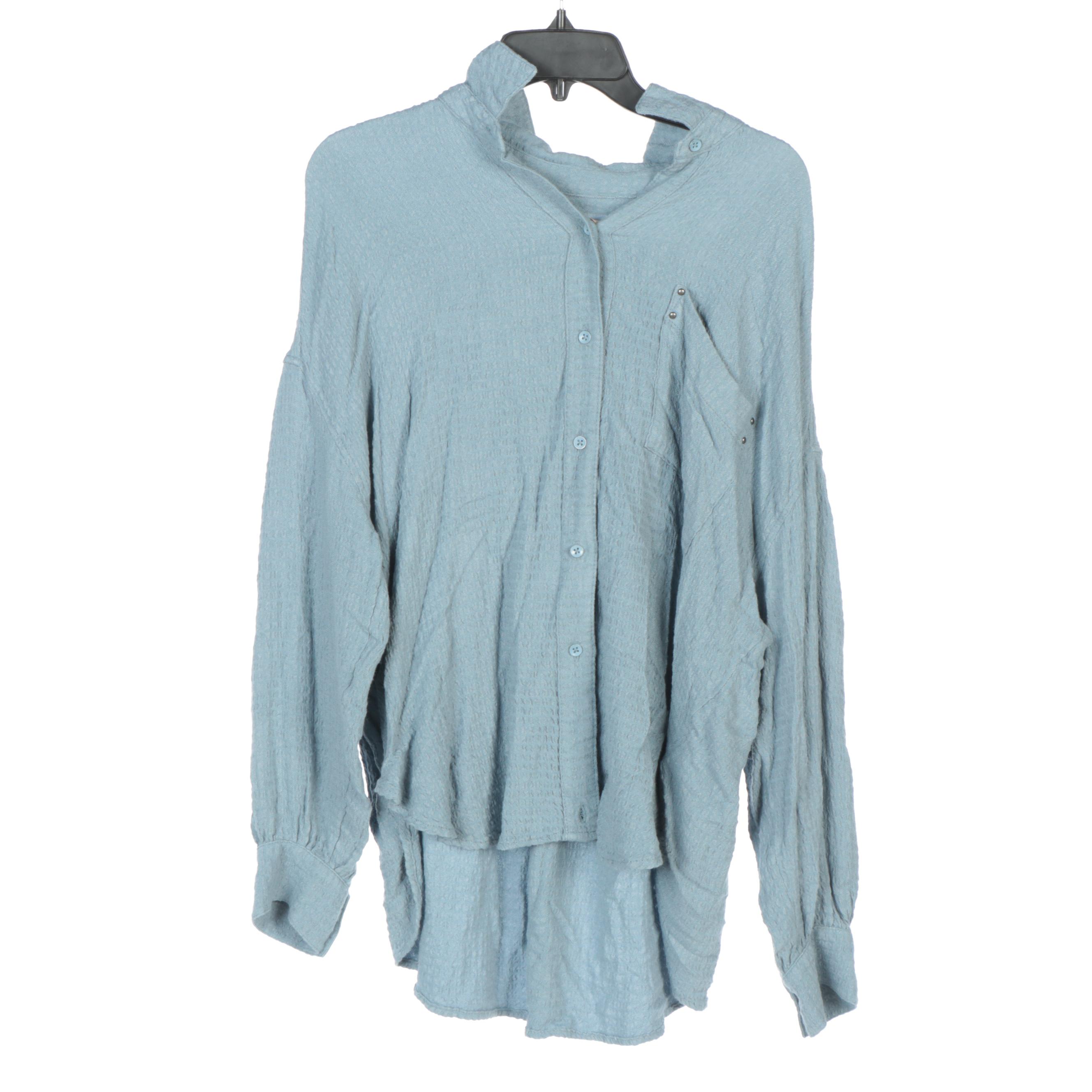 Levi's Burgundy Corduroy Pants with We The Free Button-Down Shirt