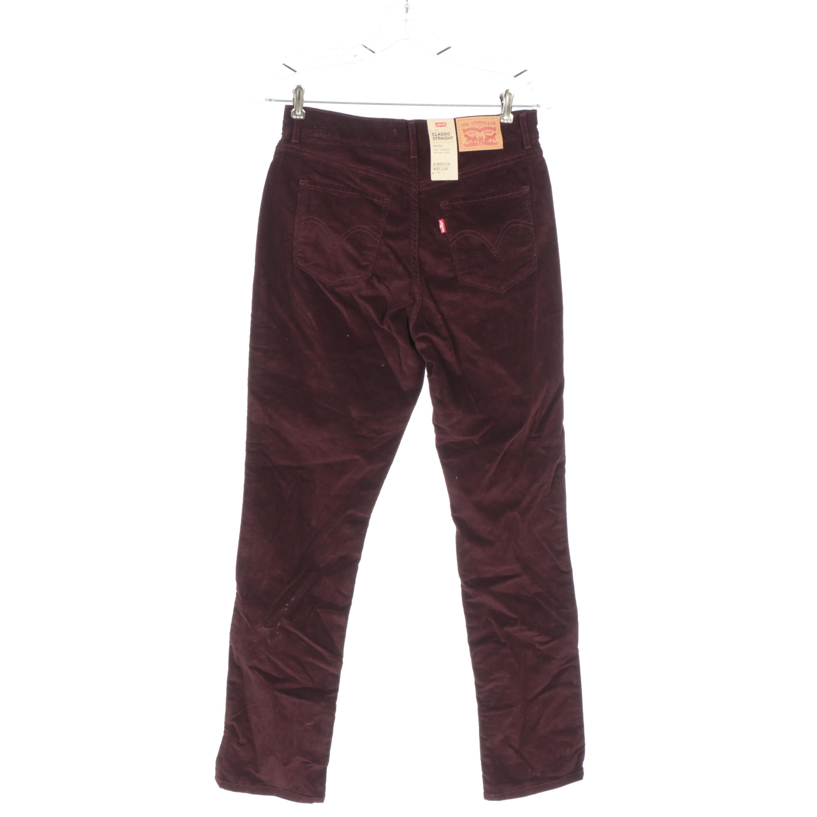 Levi's Burgundy Corduroy Pants with We The Free Button-Down Shirt