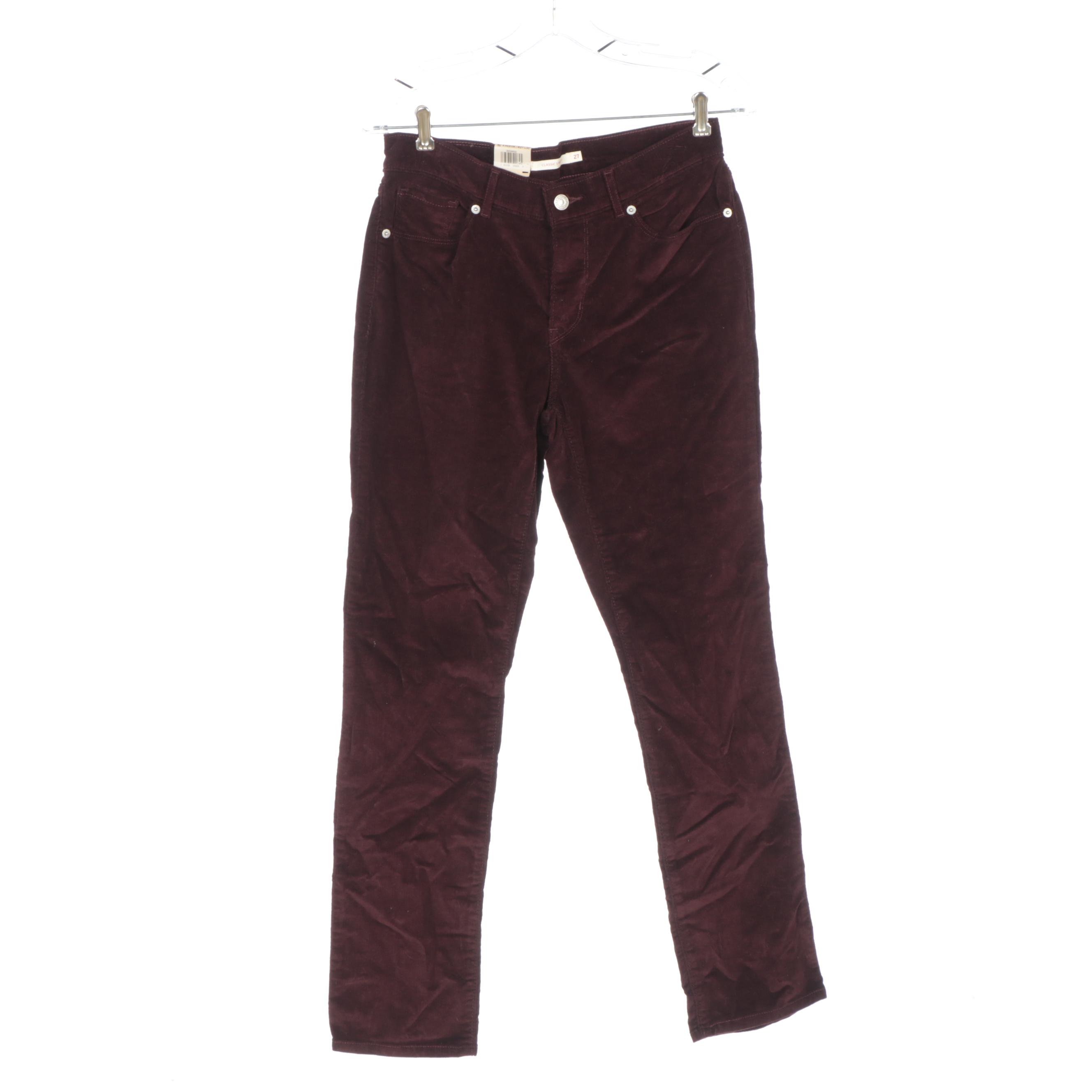 Levi's Burgundy Corduroy Pants with We The Free Button-Down Shirt