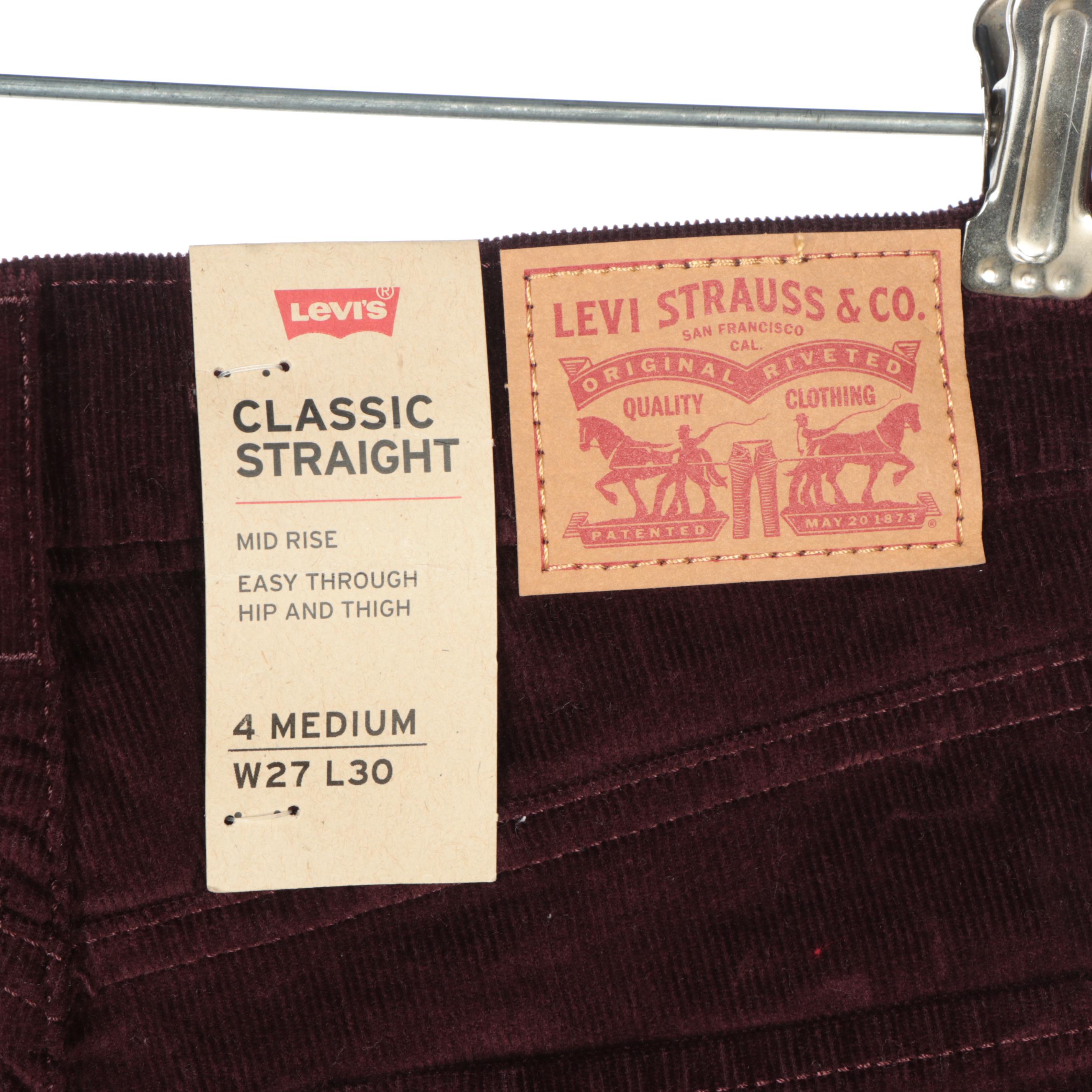 Levi's Burgundy Corduroy Pants with We The Free Button-Down Shirt