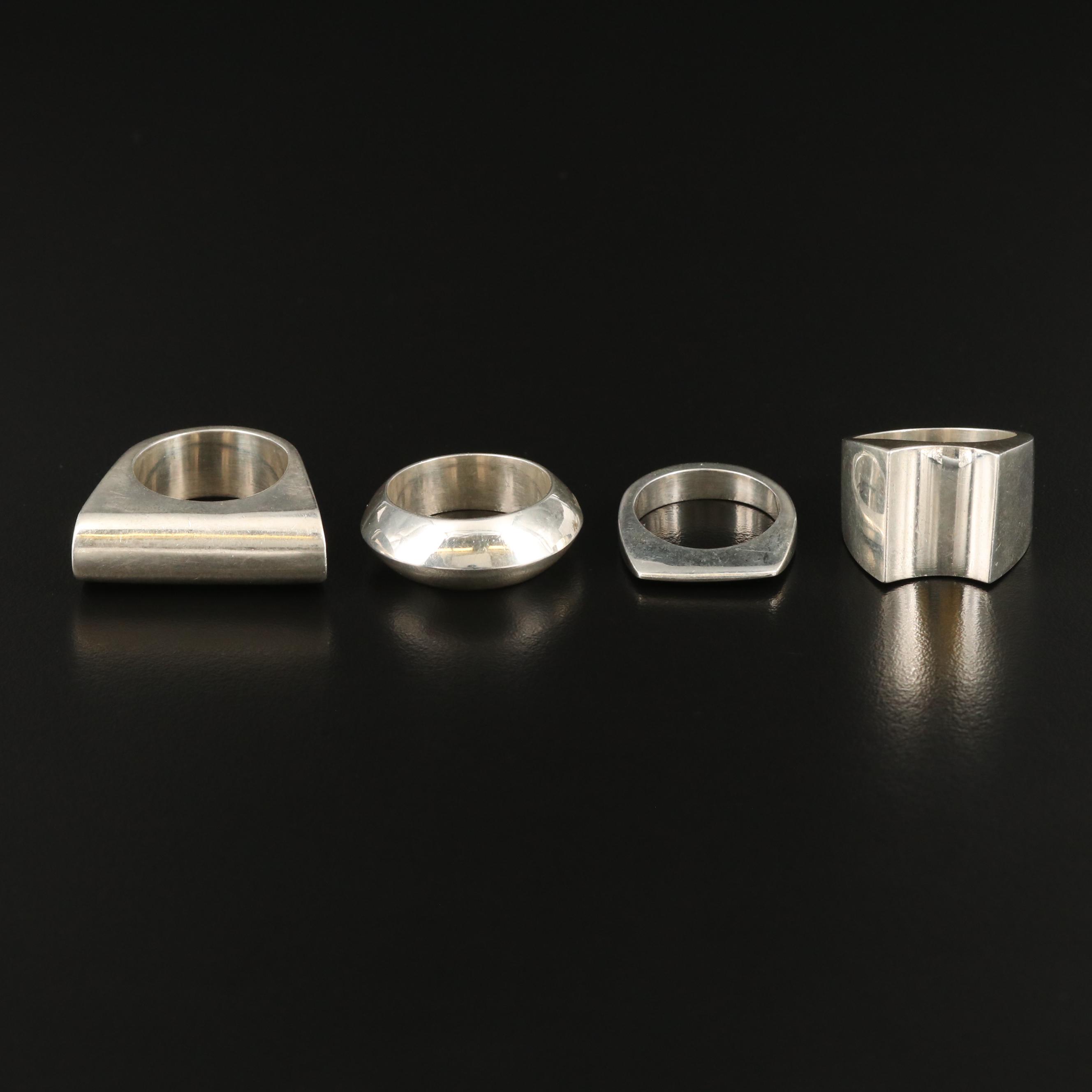 Post Modern Sterling Silver Rings