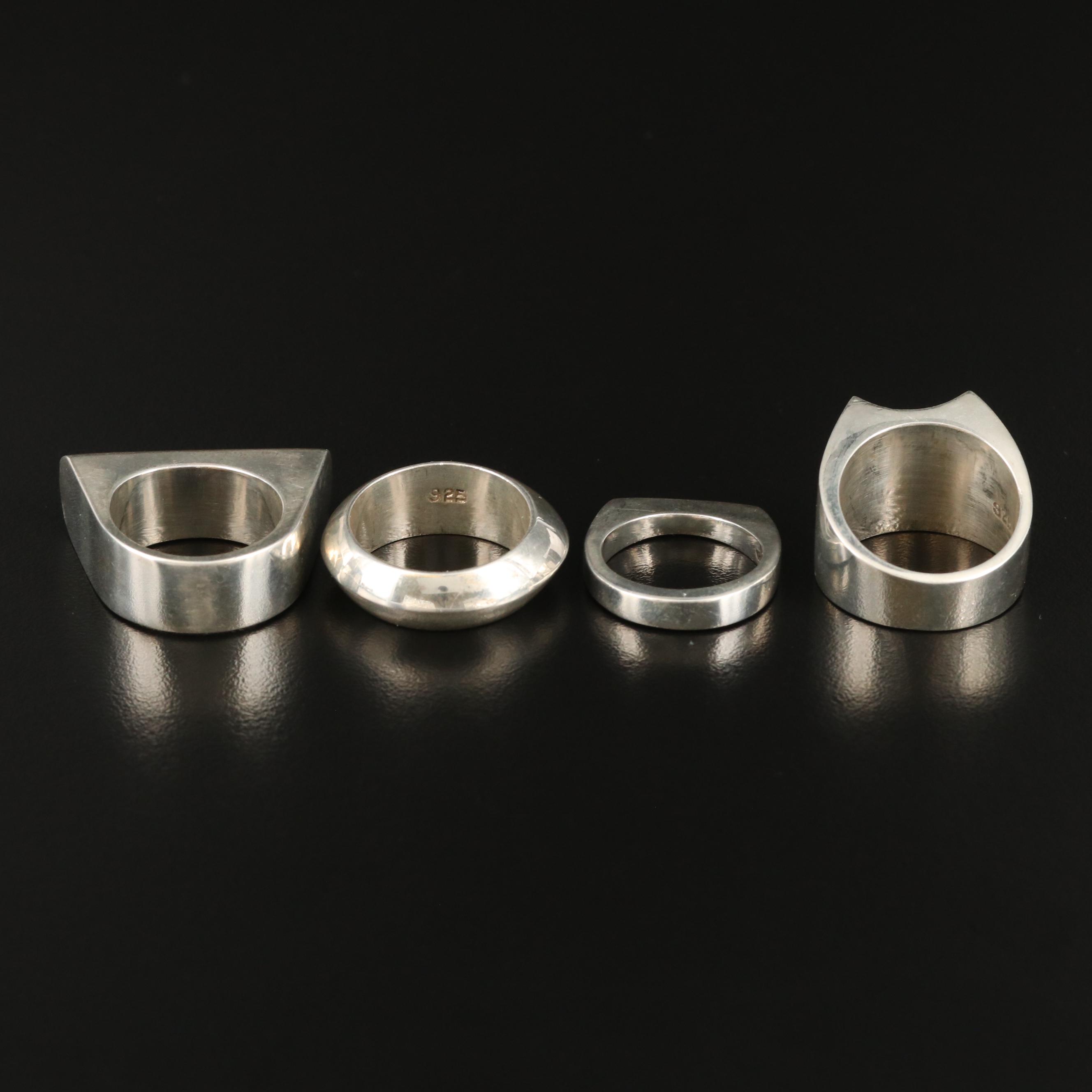 Post Modern Sterling Silver Rings