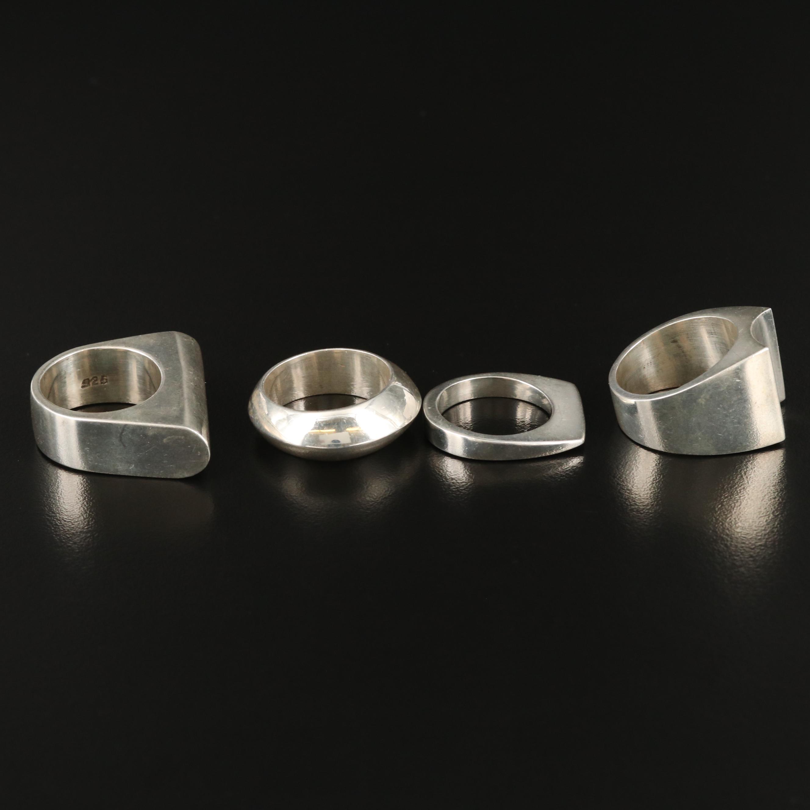 Post Modern Sterling Silver Rings