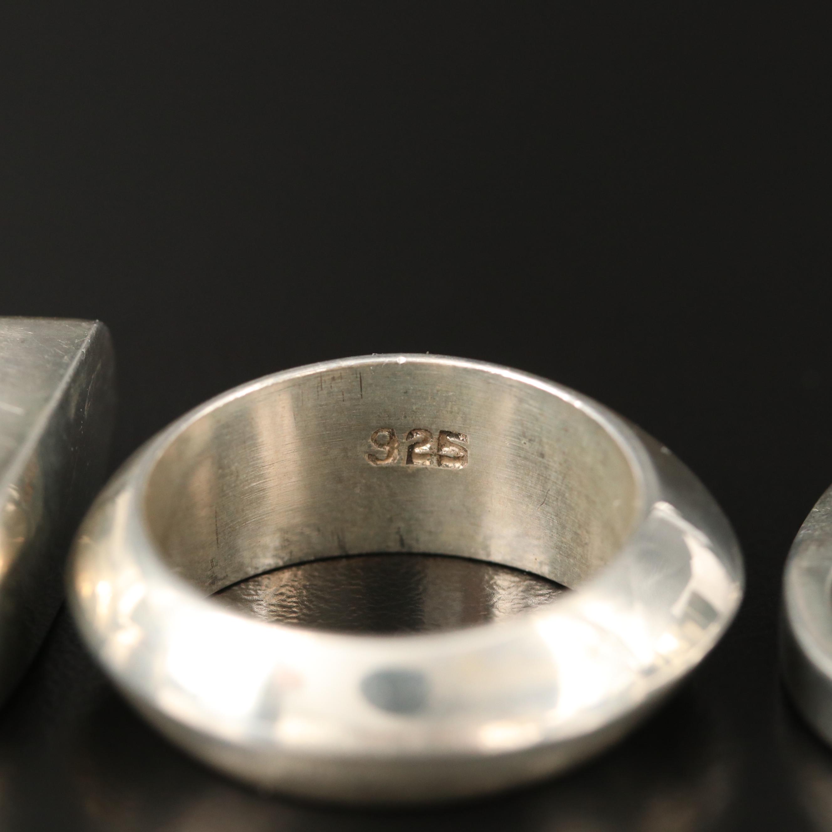 Post Modern Sterling Silver Rings