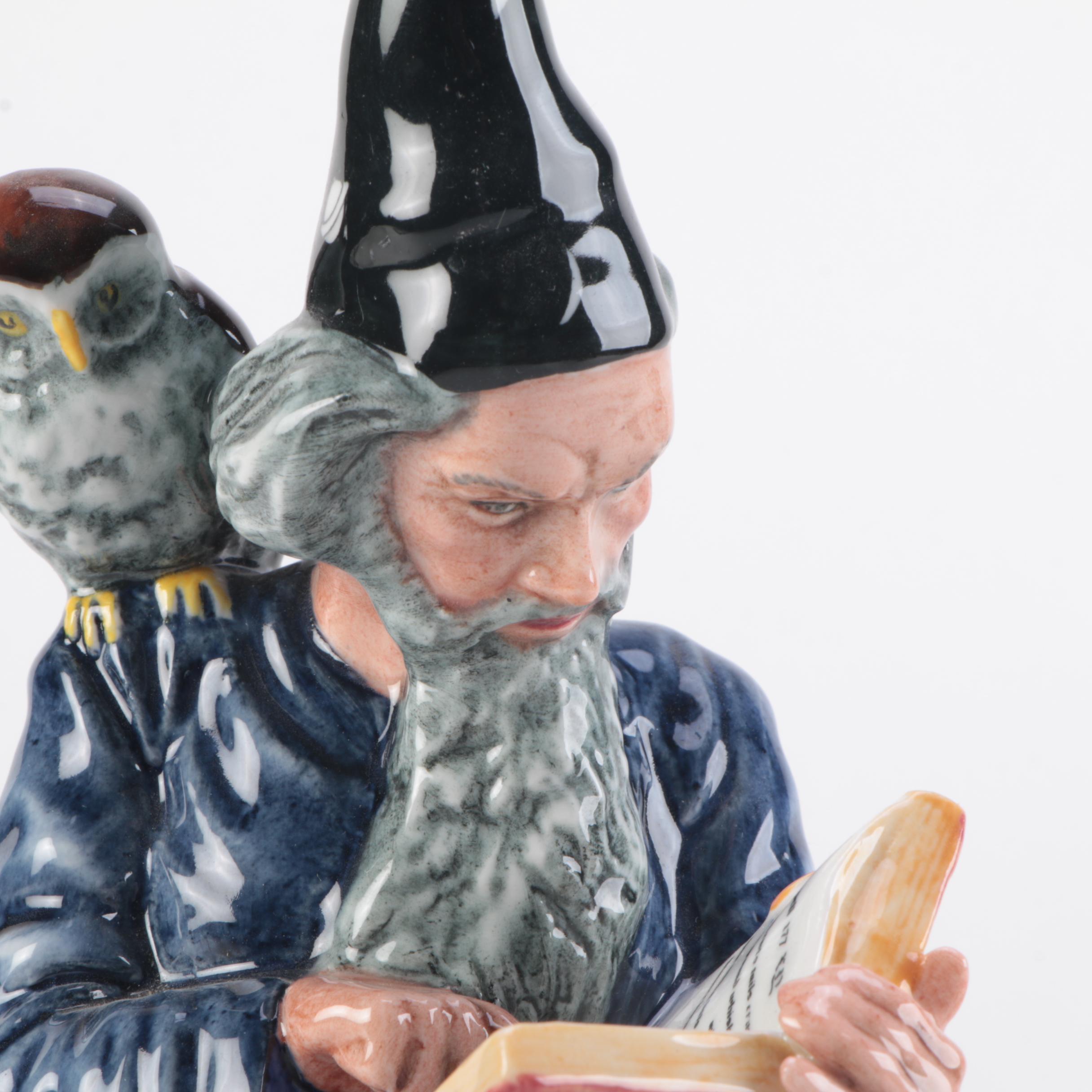 Royal Doulton "The Wizard" Ceramic Figurine, Late 20th Century