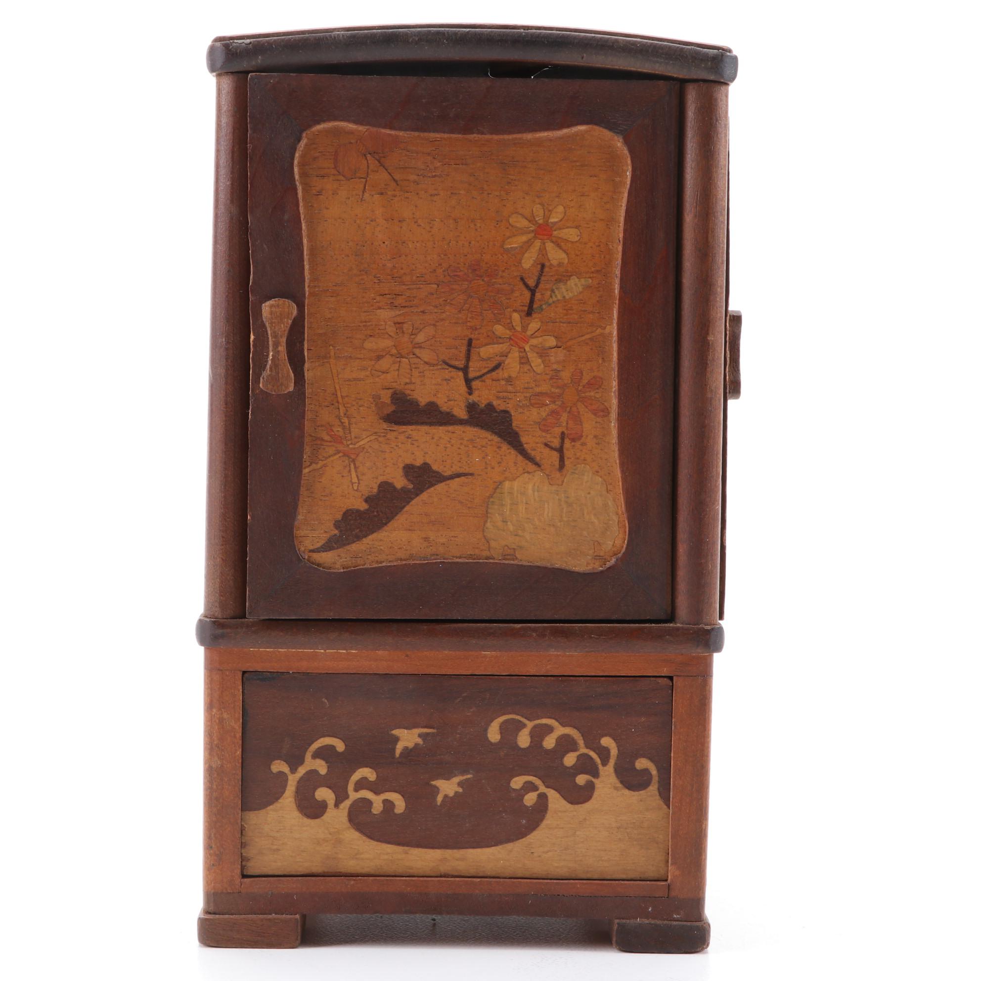 Japanese Four-Sided Cigarette Holder, Mid-20th Century