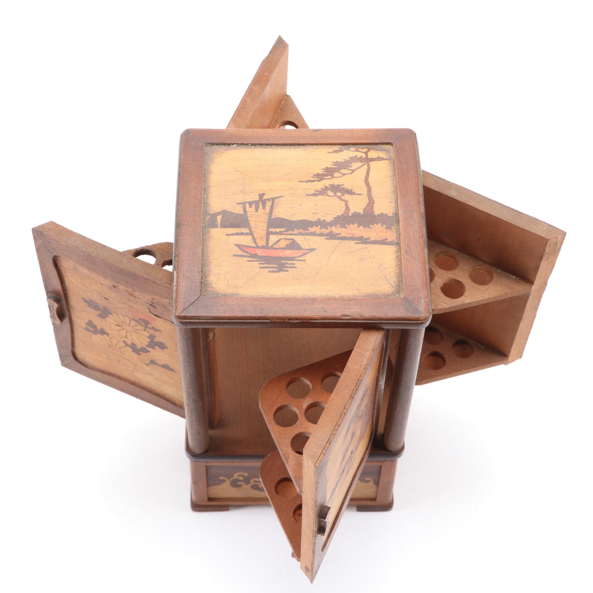 Japanese Four-Sided Cigarette Holder, Mid-20th Century