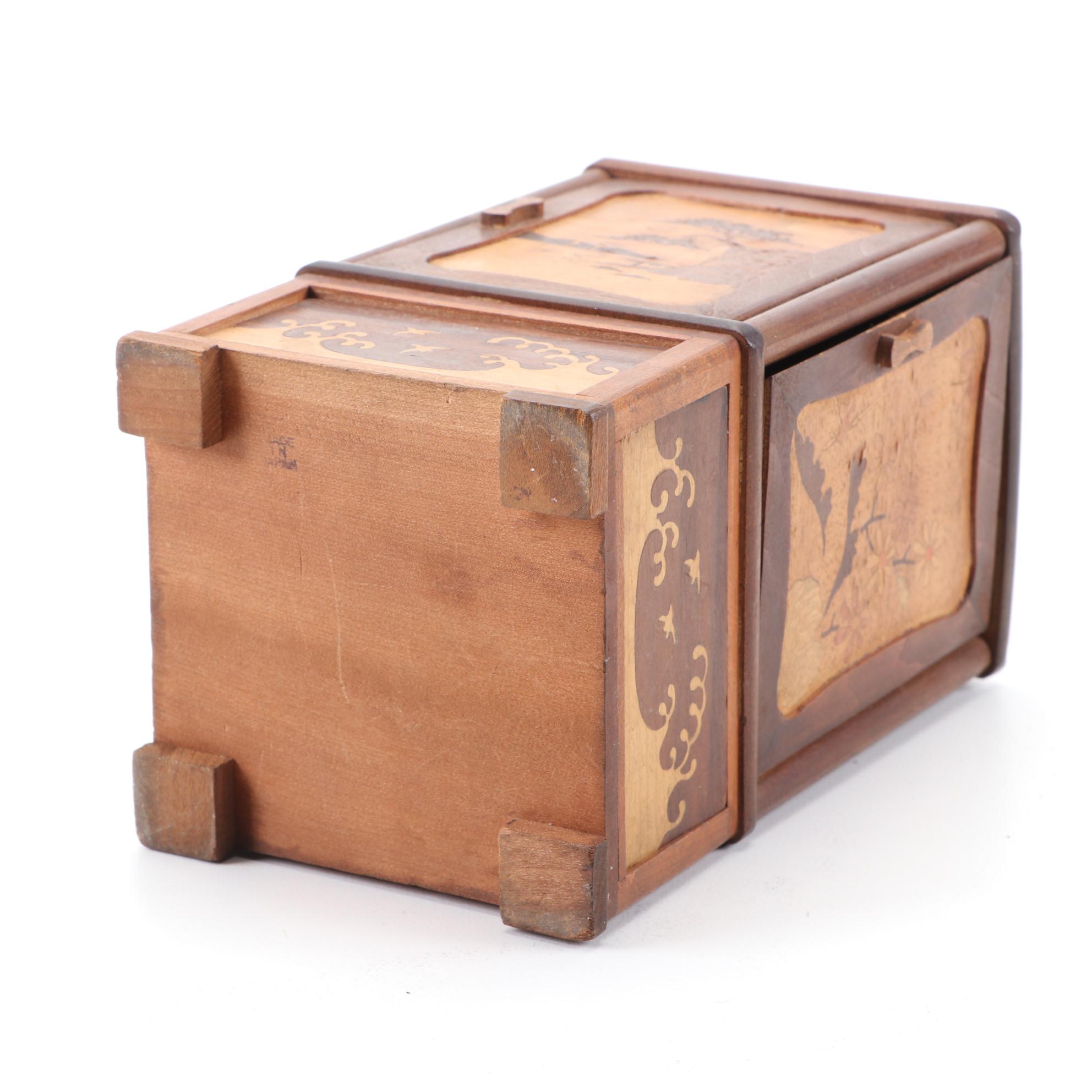 Japanese Four-Sided Cigarette Holder, Mid-20th Century